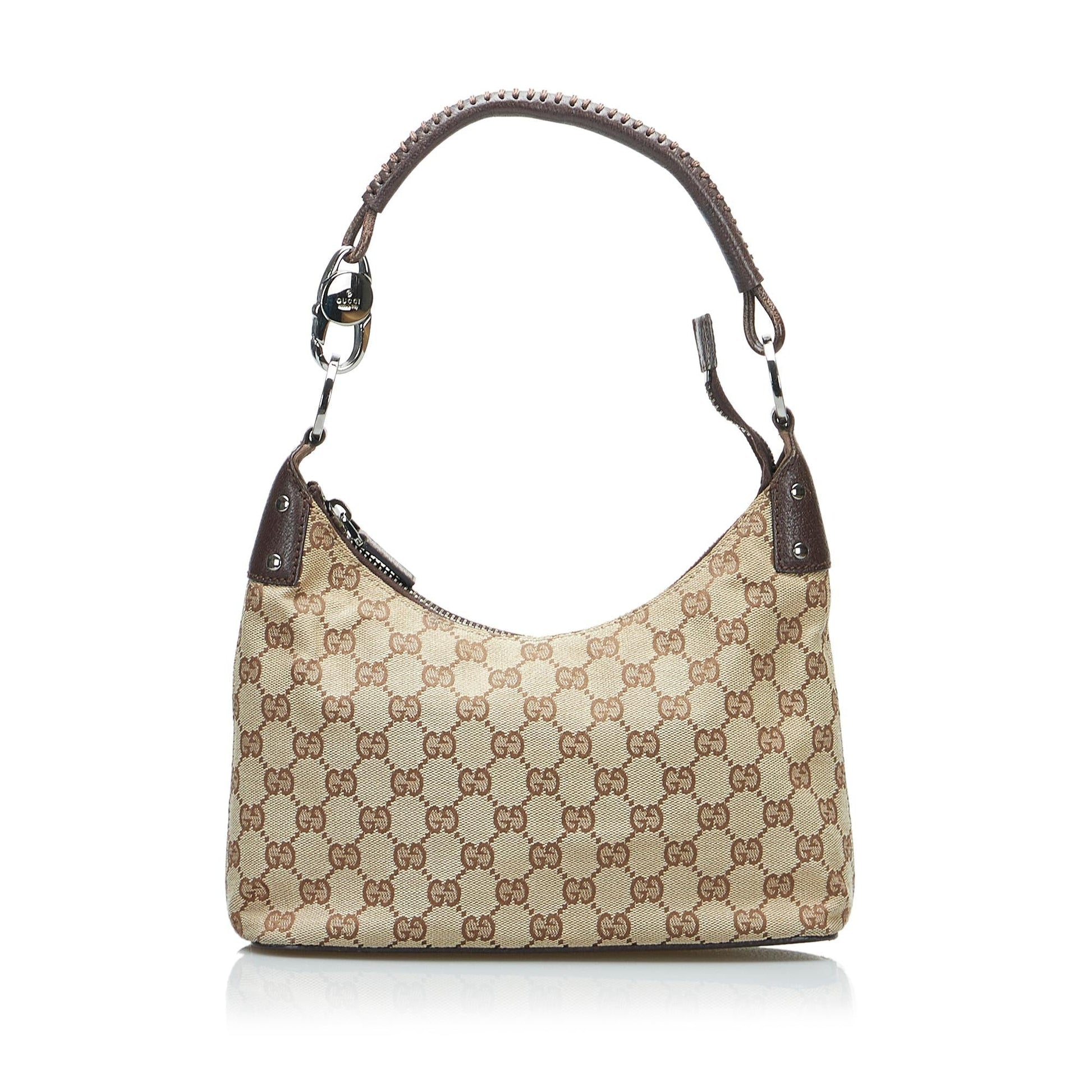 Gucci GG SHG-mViepe Canvas Brown Shoulder Bag