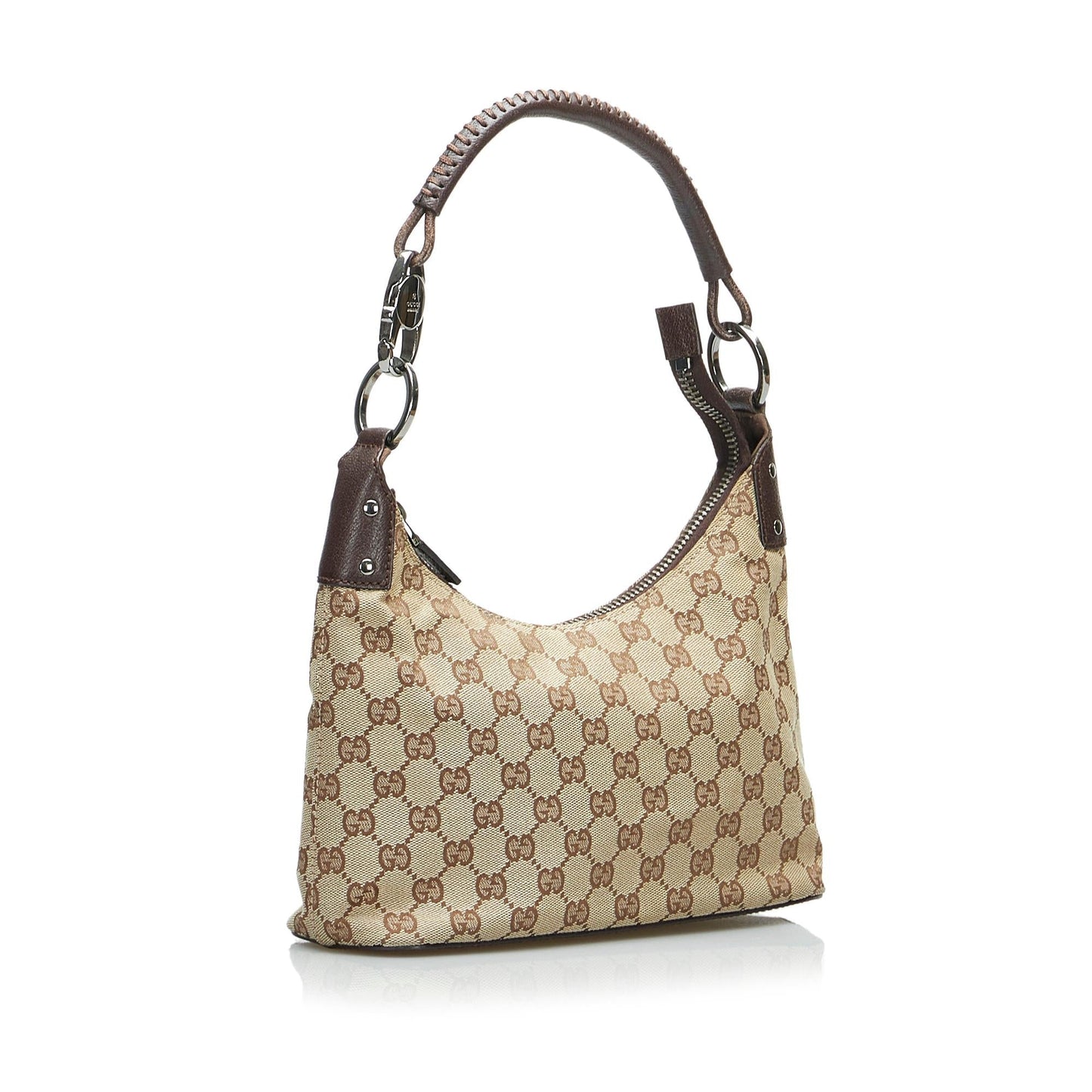 Gucci GG SHG-mViepe Canvas Brown Shoulder Bag