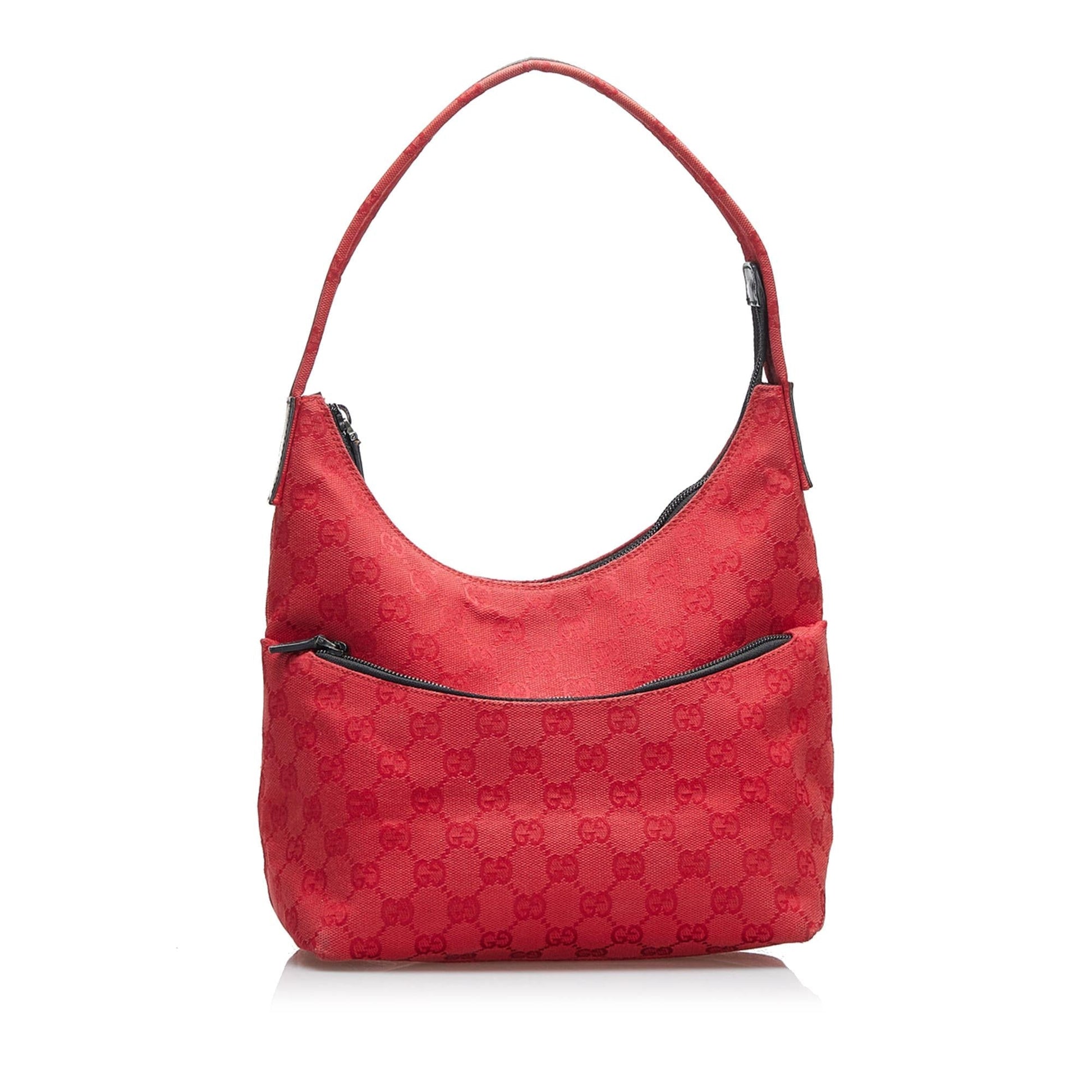 Gucci GG SHG-B5Viu7 Canvas Red Shoulder Bag