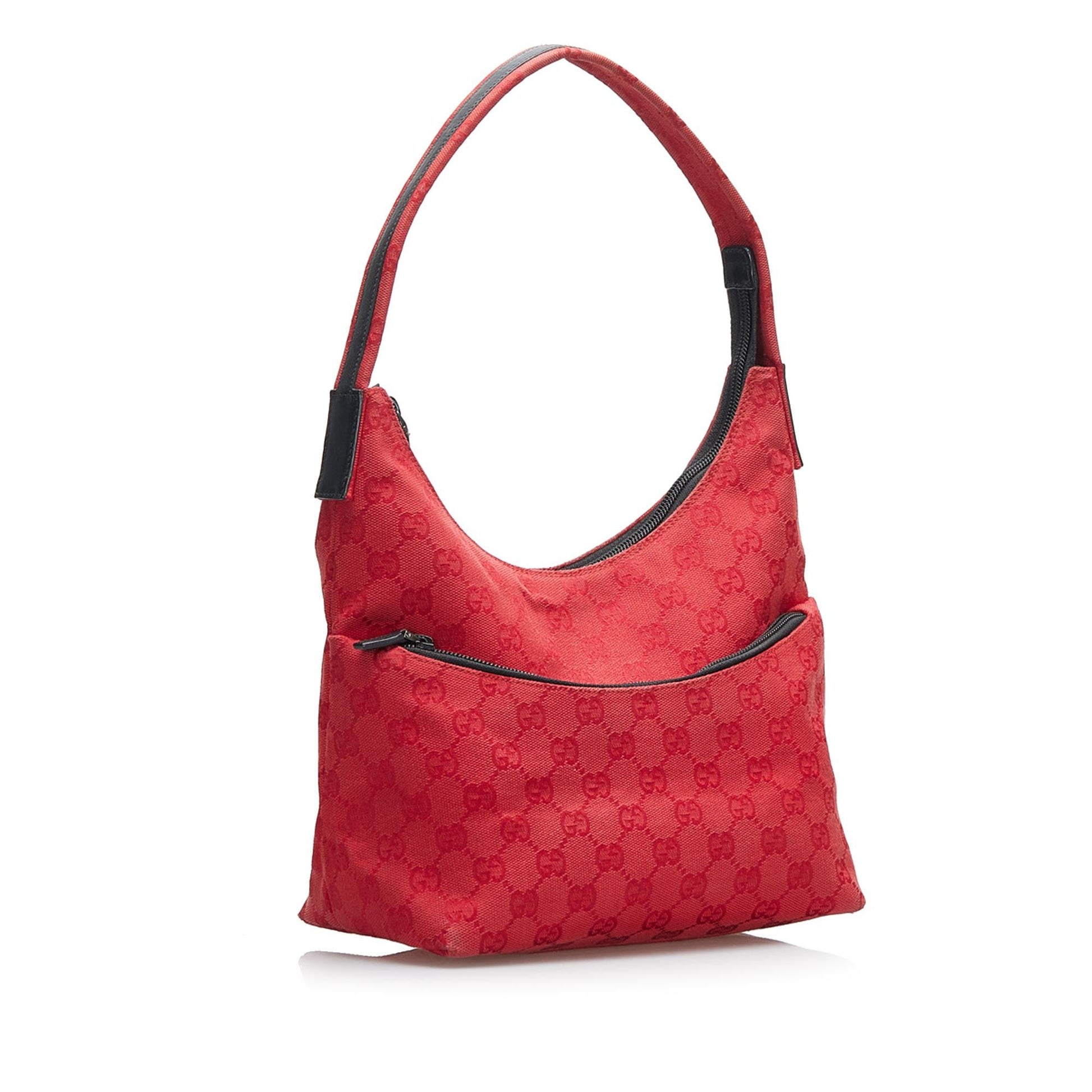 Gucci GG SHG-B5Viu7 Canvas Red Shoulder Bag