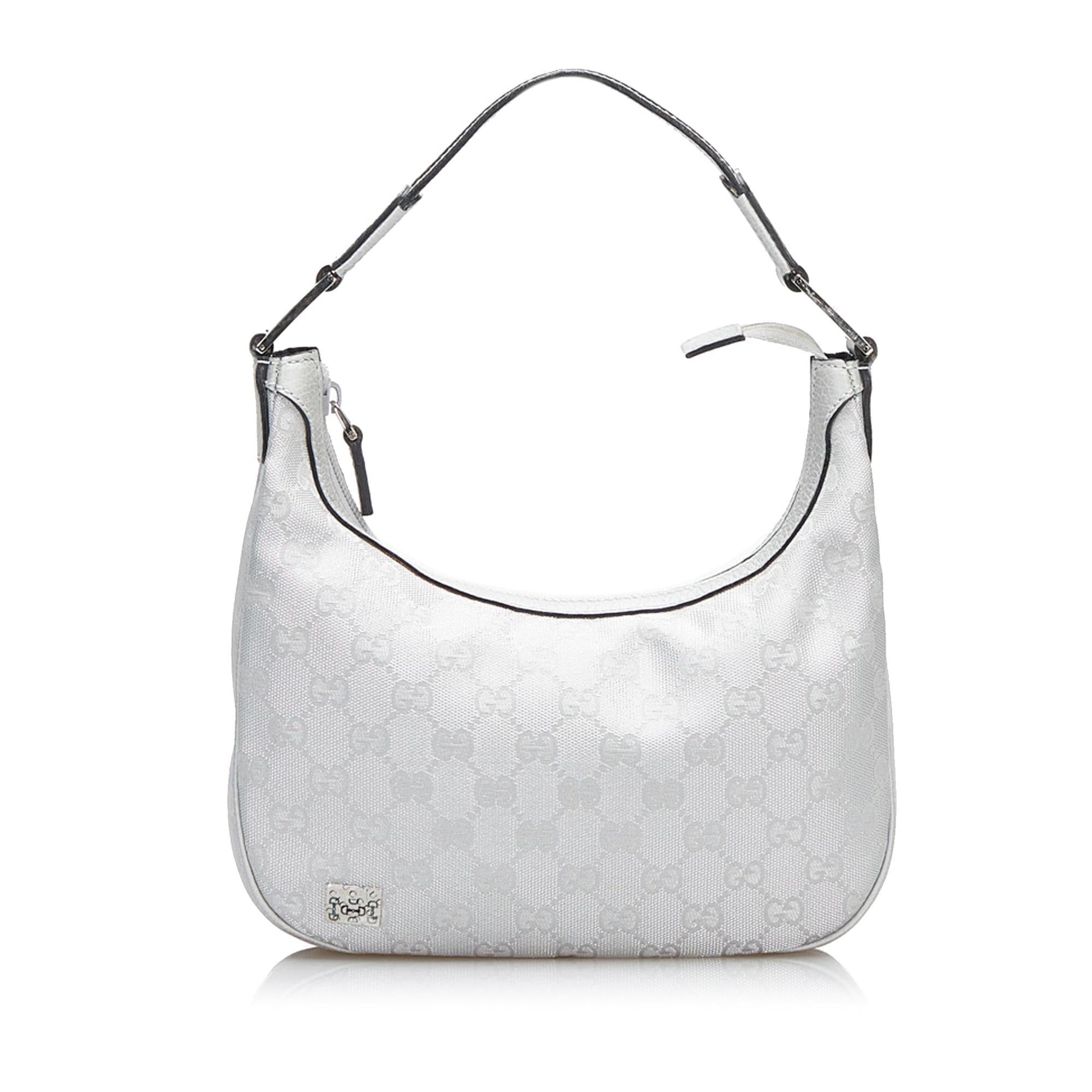 Gucci GG SHG-paUbOF Canvas White Shoulder Bag