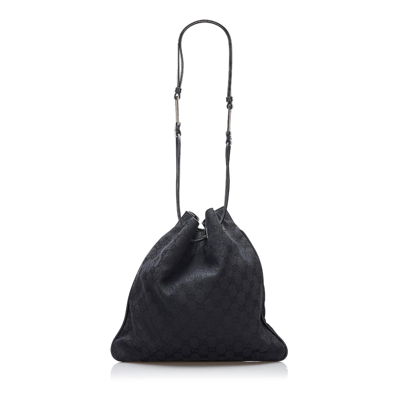 Gucci GG SHG-lipcoD Canvas Calf Black Shoulder Bag