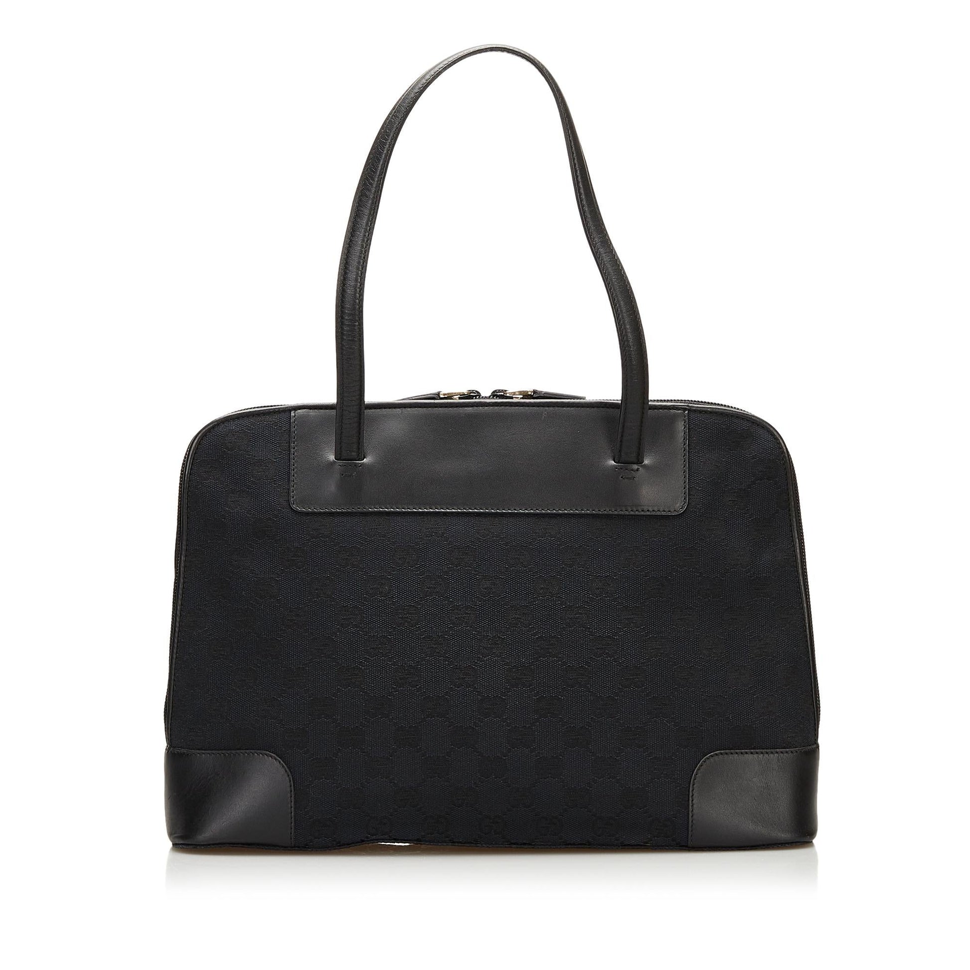 Gucci GG SHG-A8NpEi Canvas Black Shoulder Bag