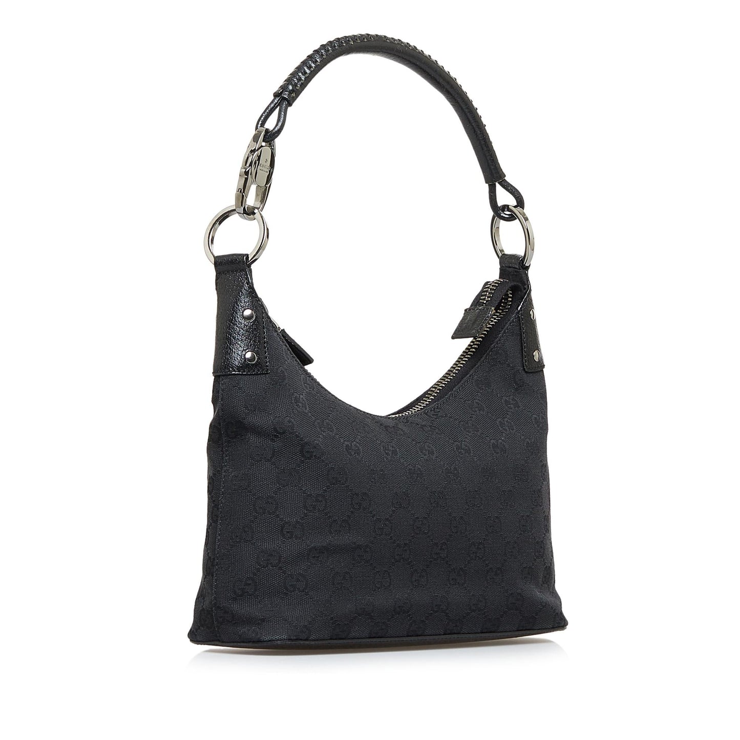 Gucci GG SHG-uy28qf Canvas Black Shoulder Bag