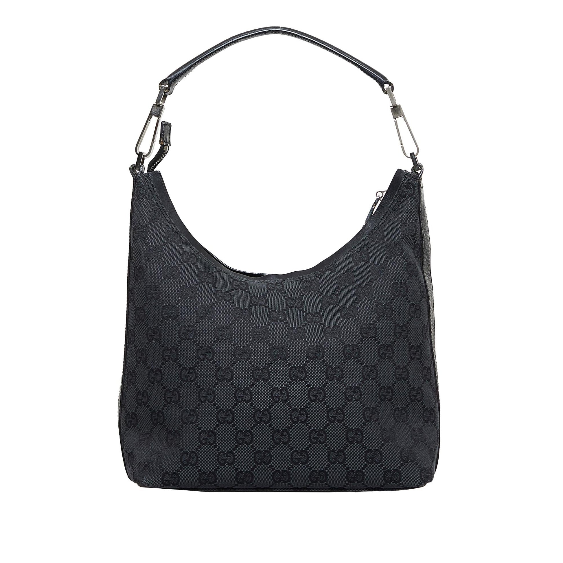 Gucci GG SHG-gpBdbo Canvas Calf Black Shoulder Bag