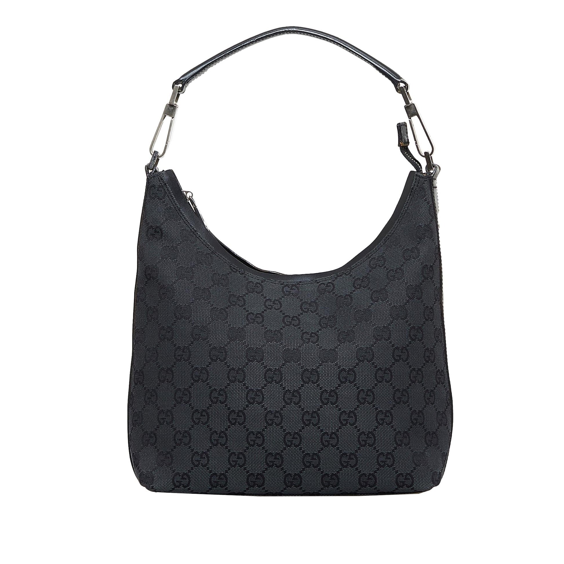Gucci GG SHG-gpBdbo Canvas Calf Black Shoulder Bag