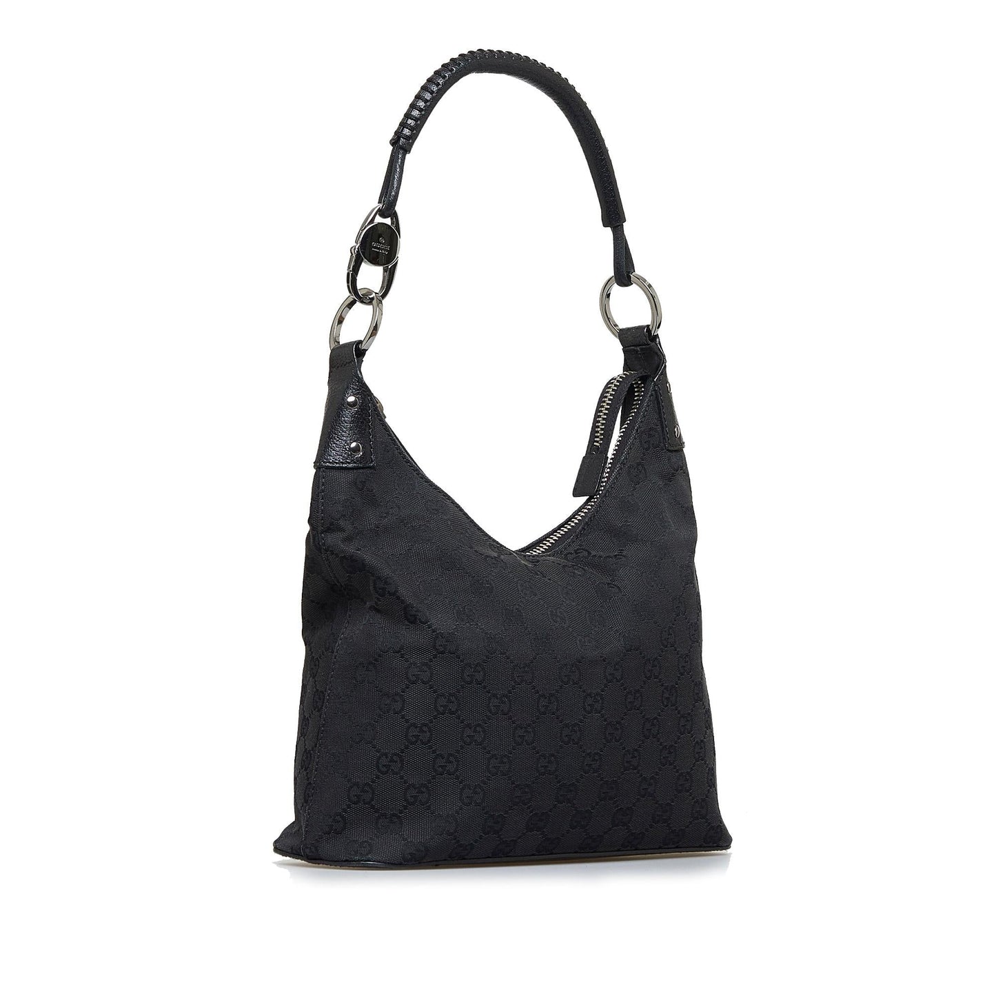 Gucci GG SHG-txAOOc Canvas Calf Black Shoulder Bag