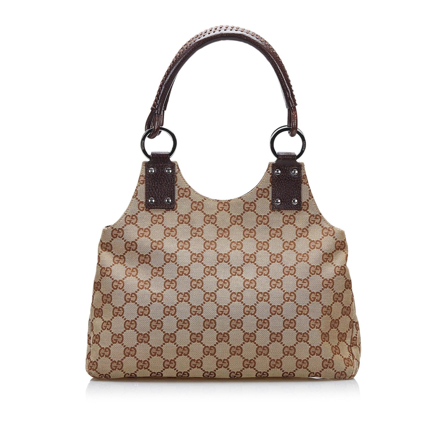 Gucci GG SHG-E2QvCZ Canvas Calf Brown Shoulder Bag