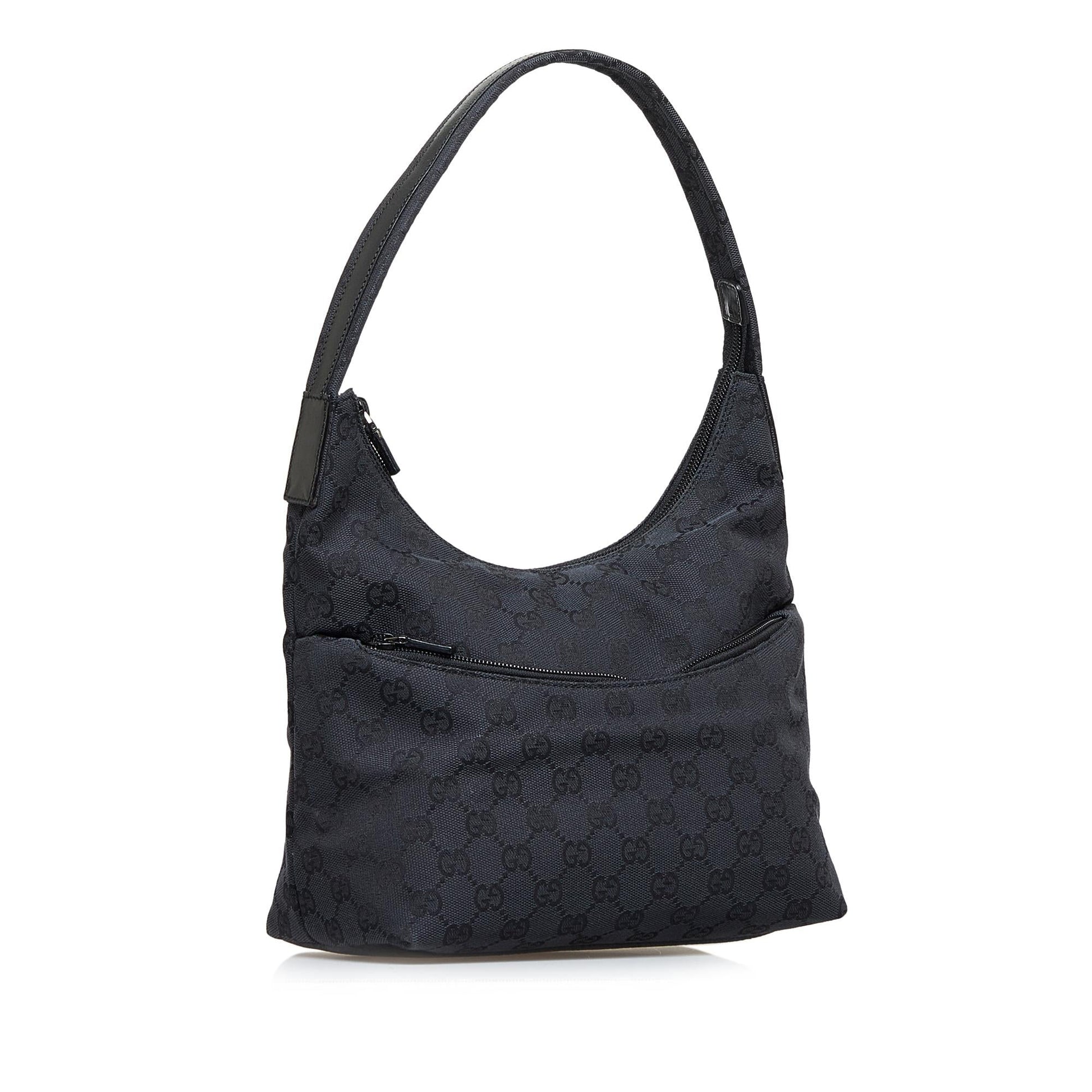 Gucci GG SHG-DkqJHu Canvas Black Shoulder Bag