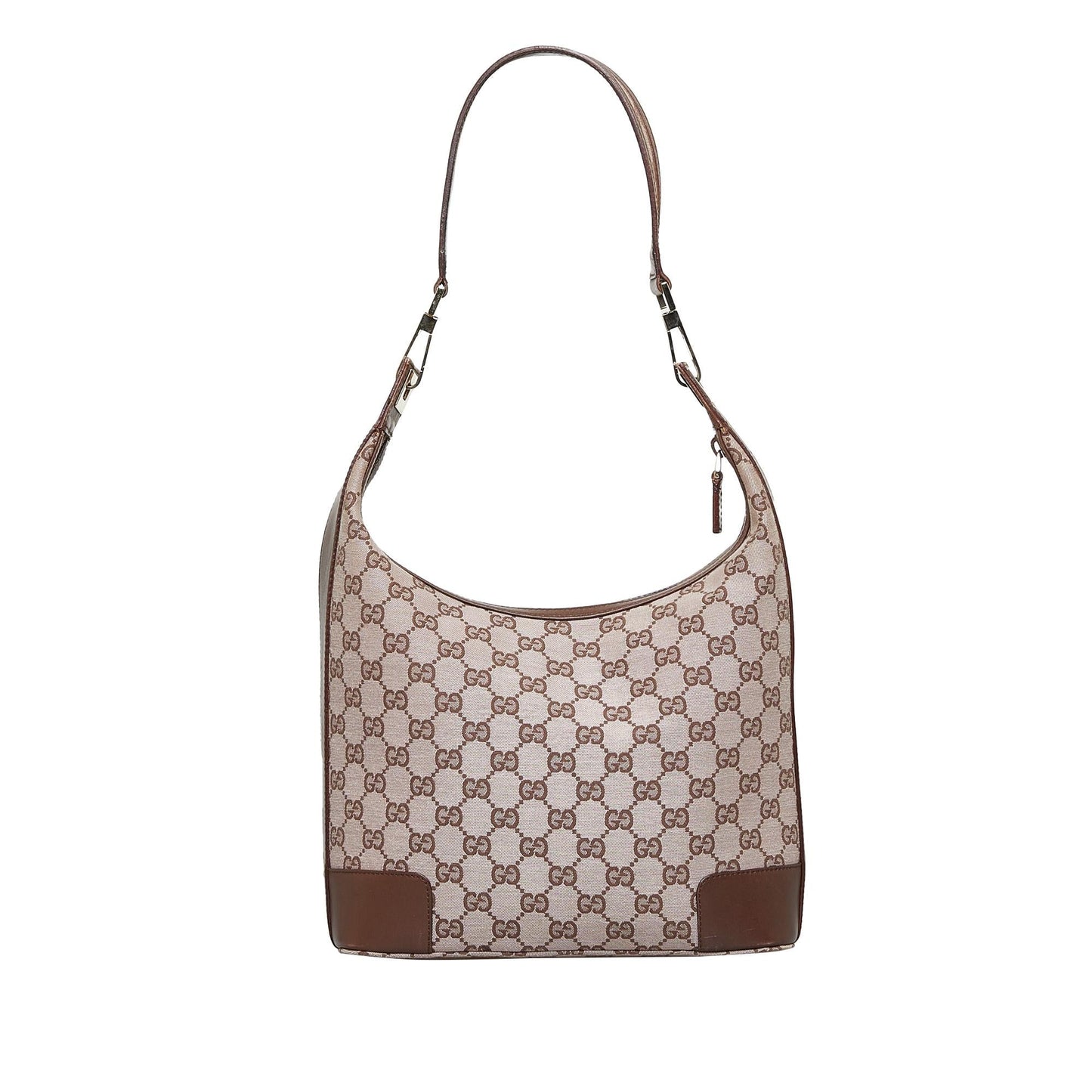 Gucci GG SHG-MkP5Uj Canvas Calf Brown Shoulder Bag