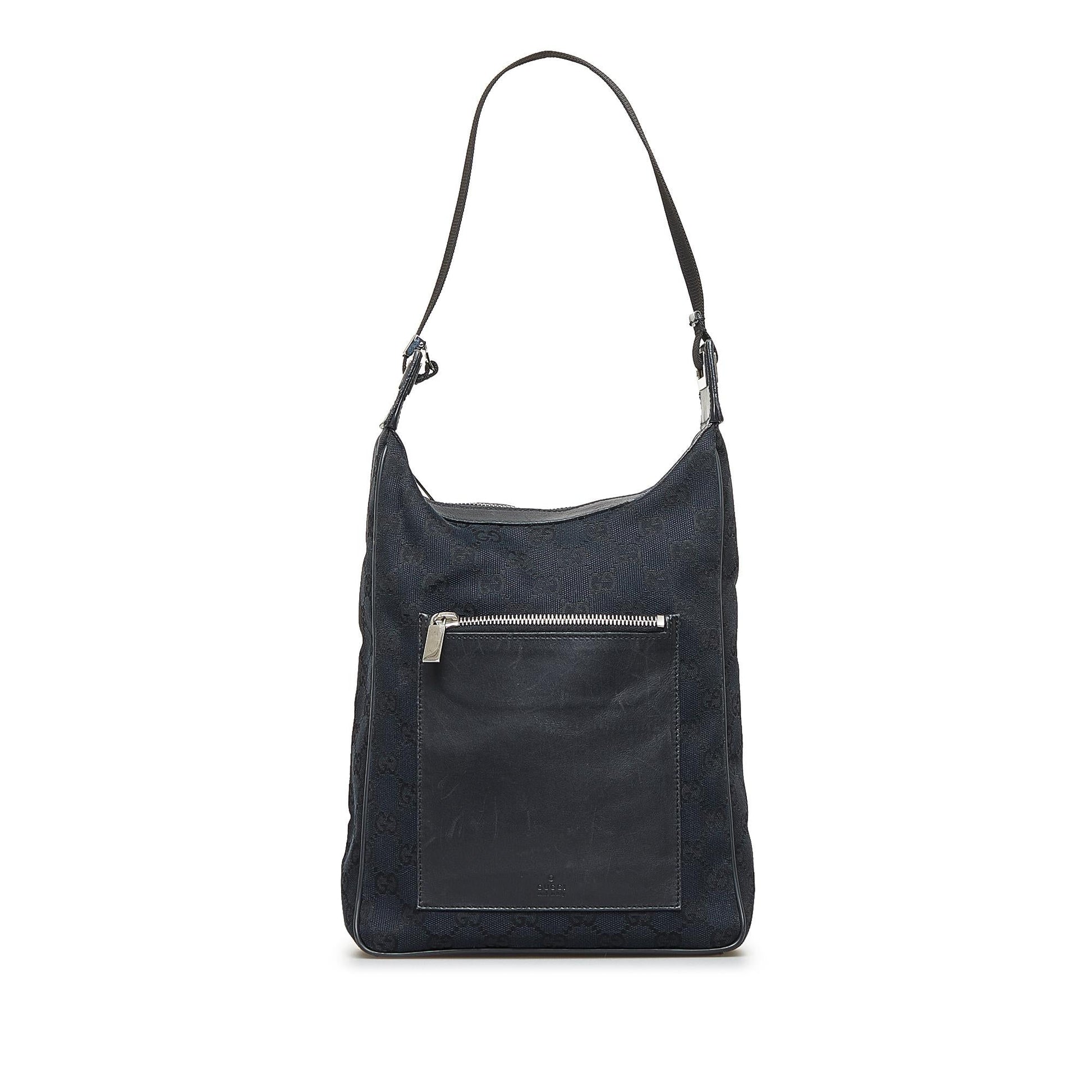 Gucci GG SHG-gIZABz Canvas Black Shoulder Bag