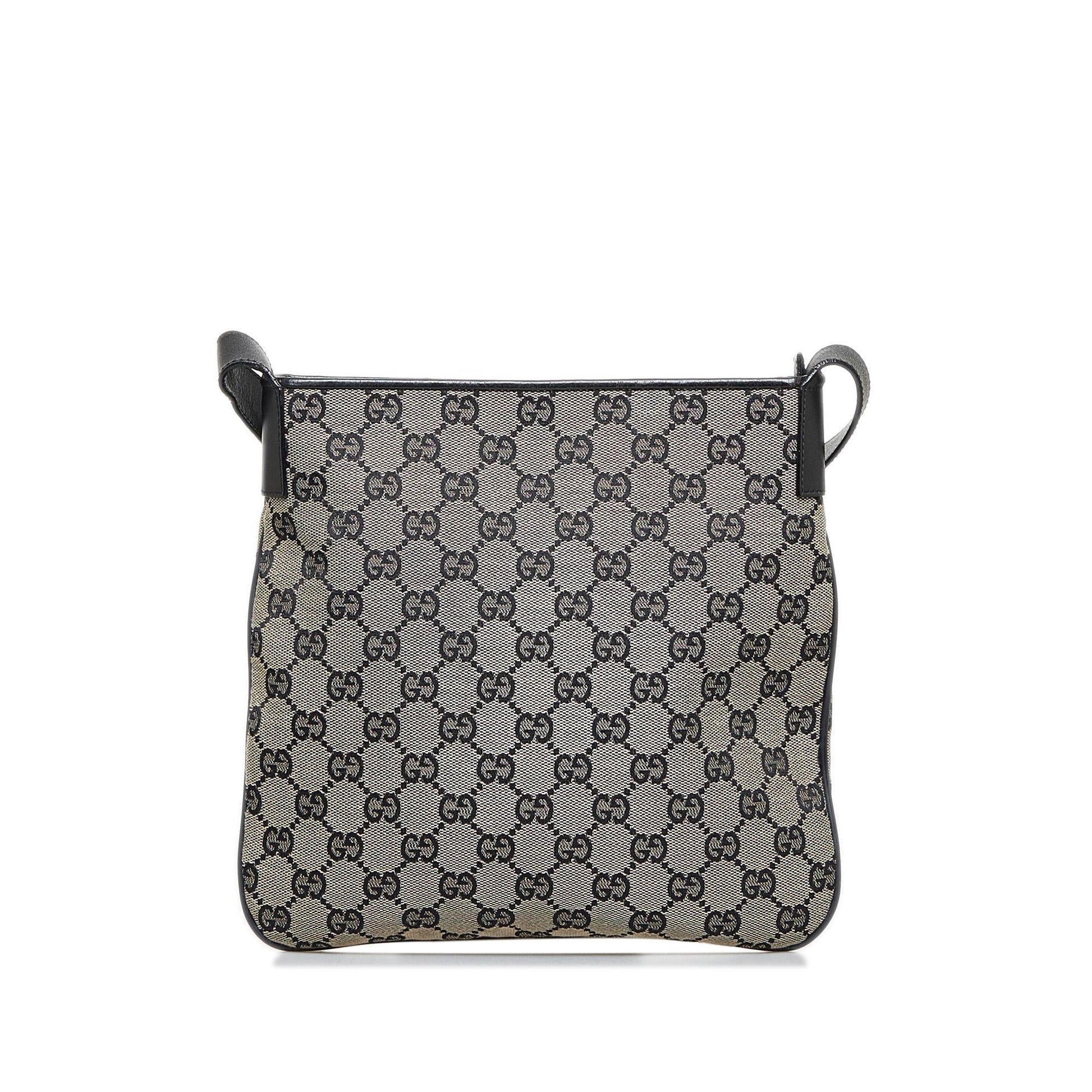Gucci GG SHG-KtdU7n Canvas Calf Brown Shoulder Bag