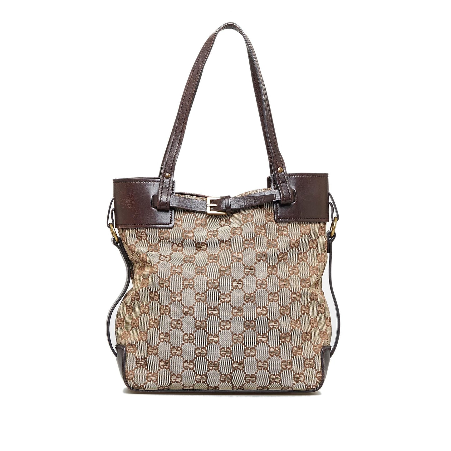 Gucci GG SHG-my1lNg Canvas Brown Shoulder Bag