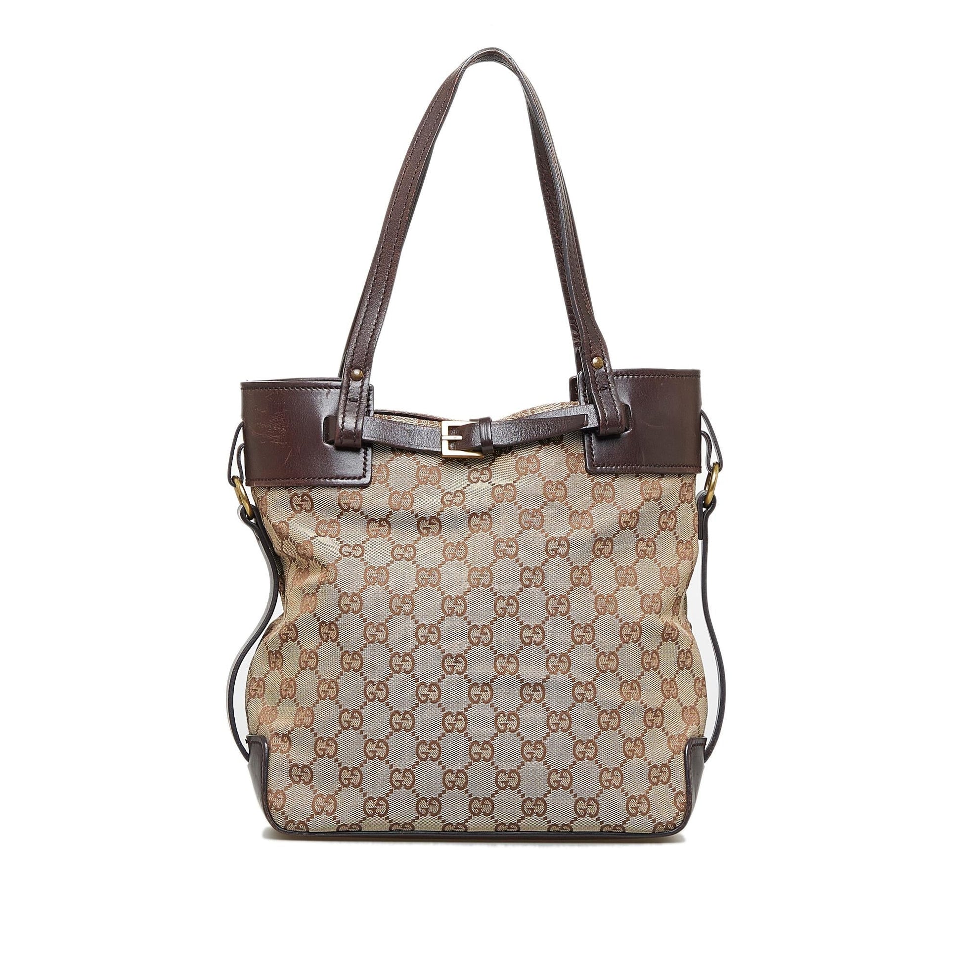 Gucci GG SHG-my1lNg Canvas Brown Shoulder Bag