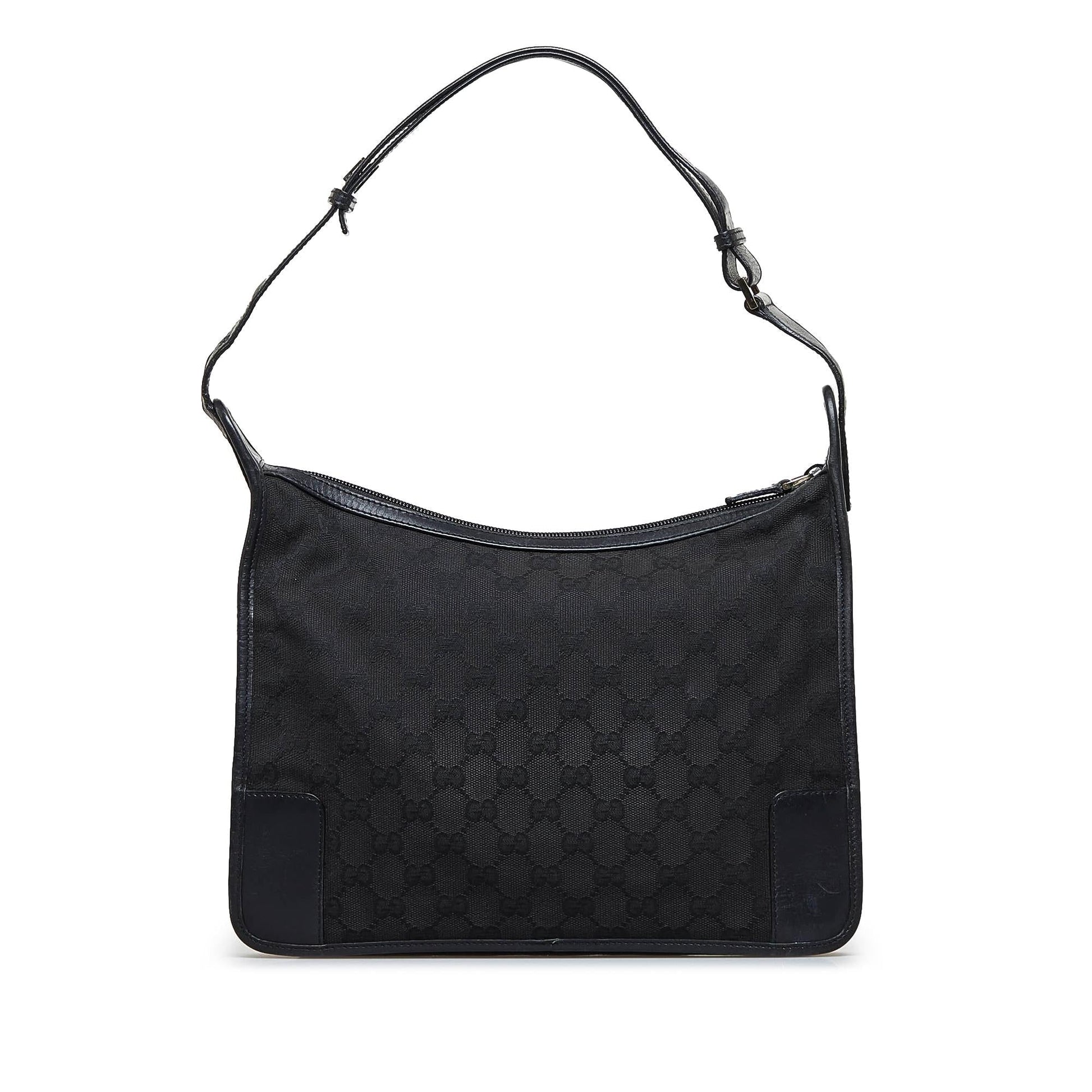 Gucci GG SHG-VpXwNB Canvas Calf Black Shoulder Bag