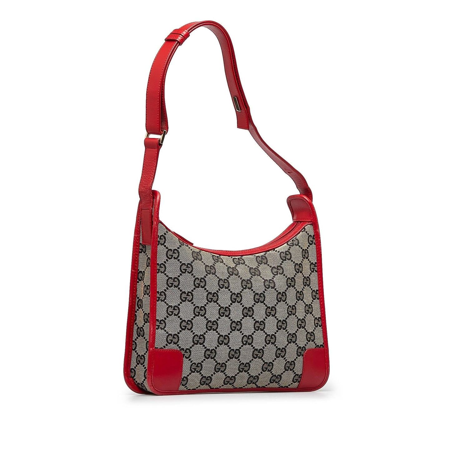 Gucci GG SHG-FZTgAi Canvas Grey Shoulder Bag