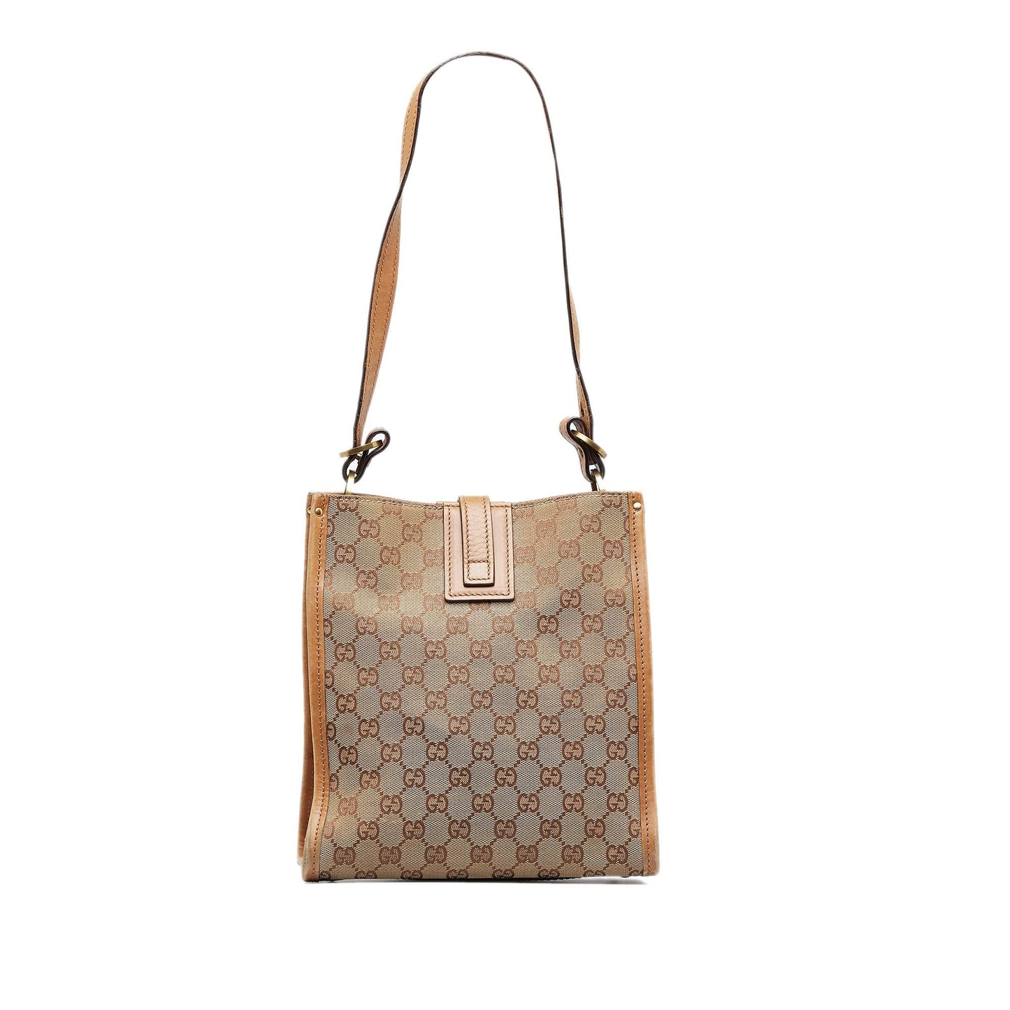 Gucci GG SHG-q7WbKa Canvas Brown Shoulder Bag