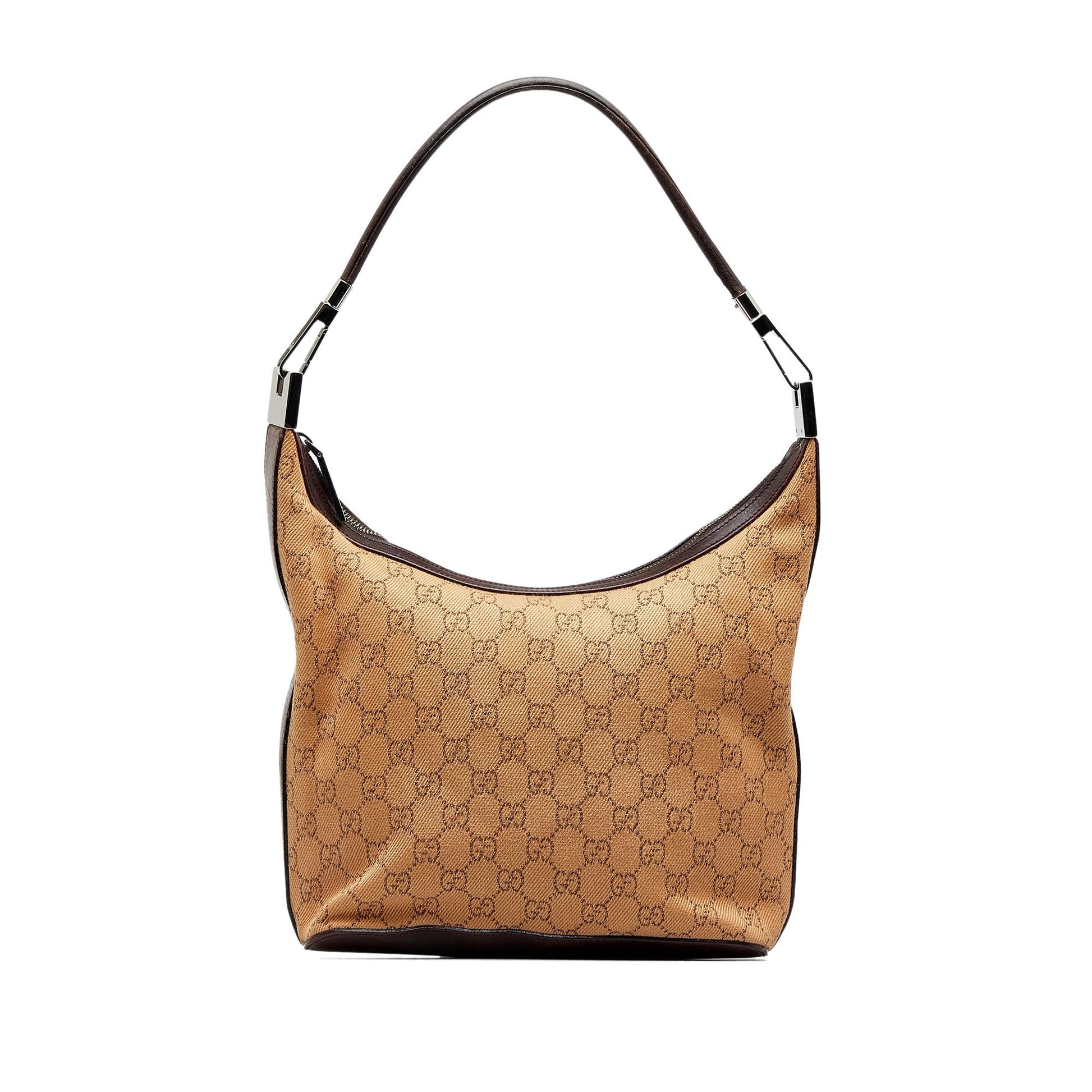 Gucci GG SHG-ddC9Lv Canvas Brown Shoulder Bag