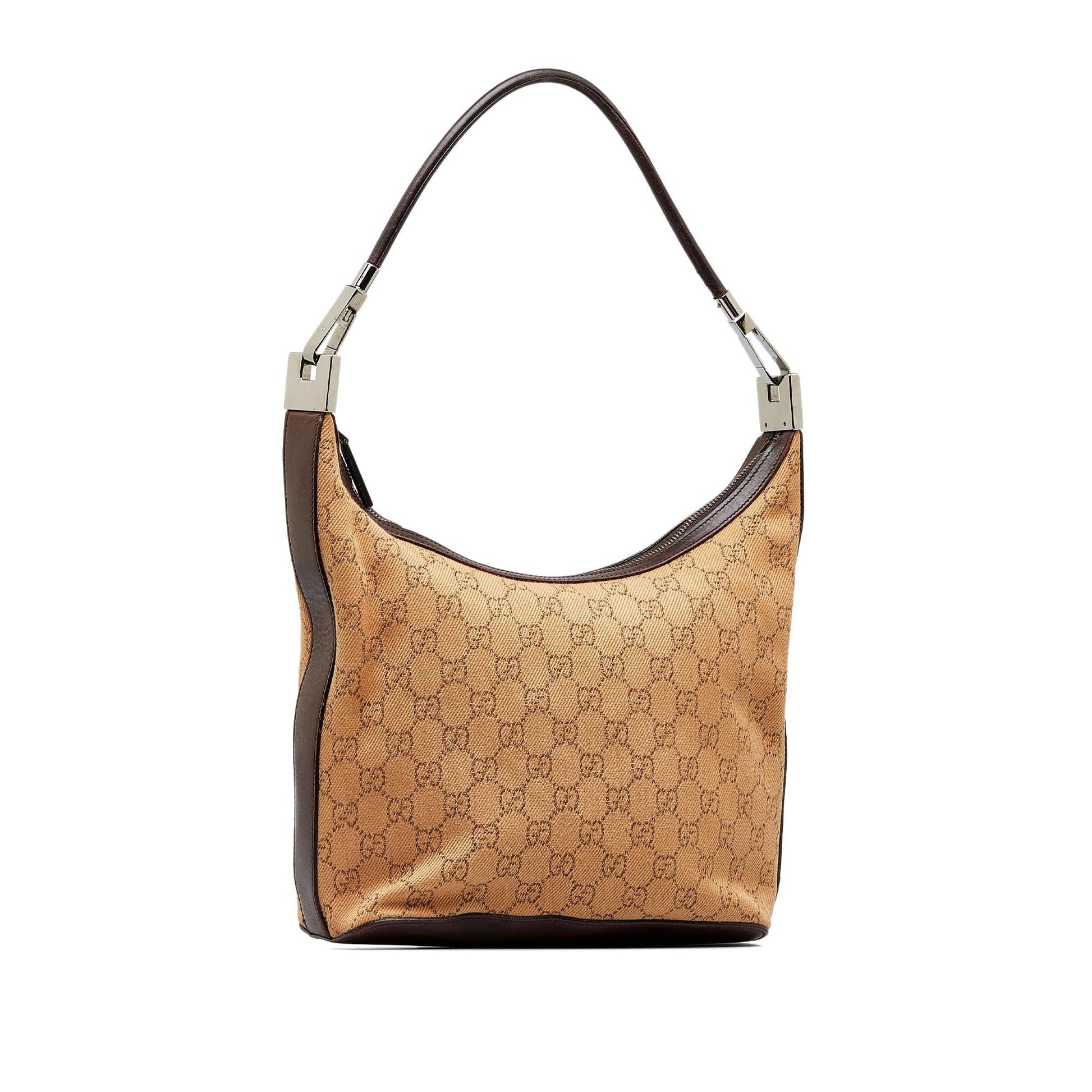 Gucci GG SHG-ddC9Lv Canvas Brown Shoulder Bag