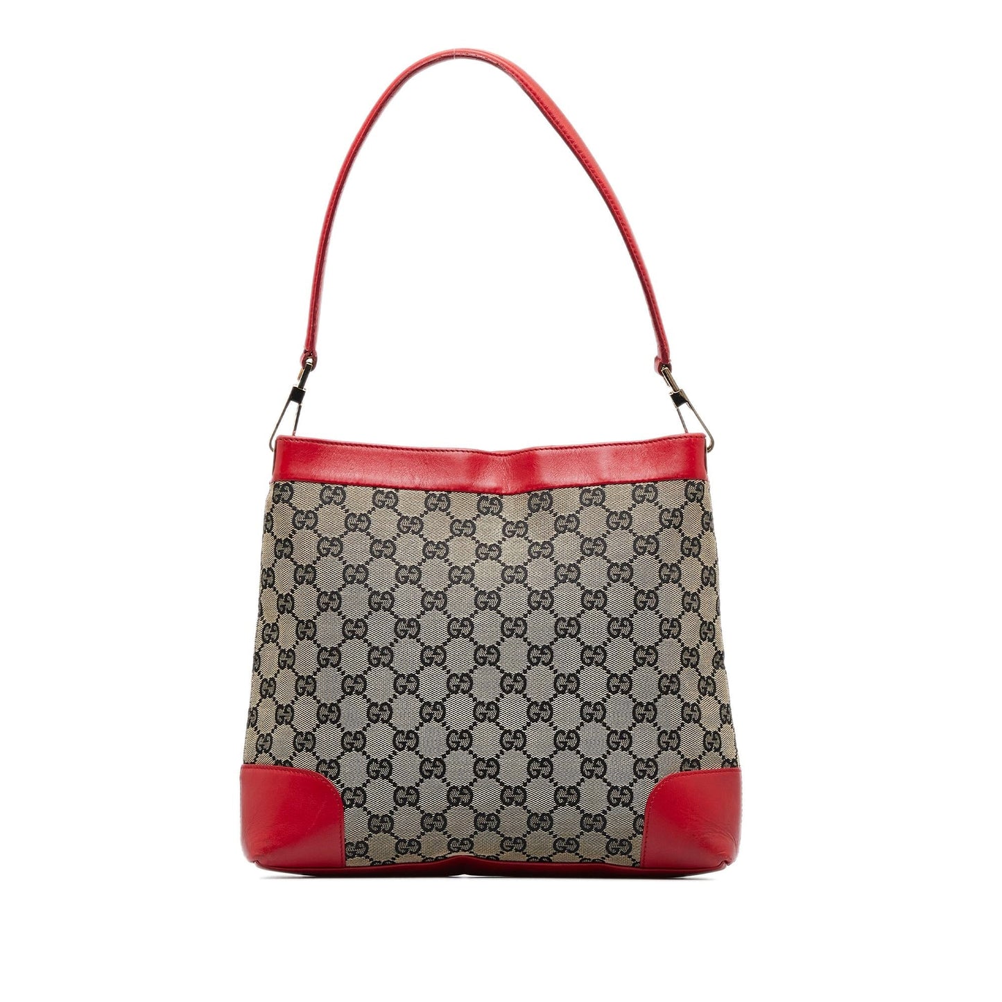Gucci GG SHG-mQVwtt Canvas Grey Shoulder Bag