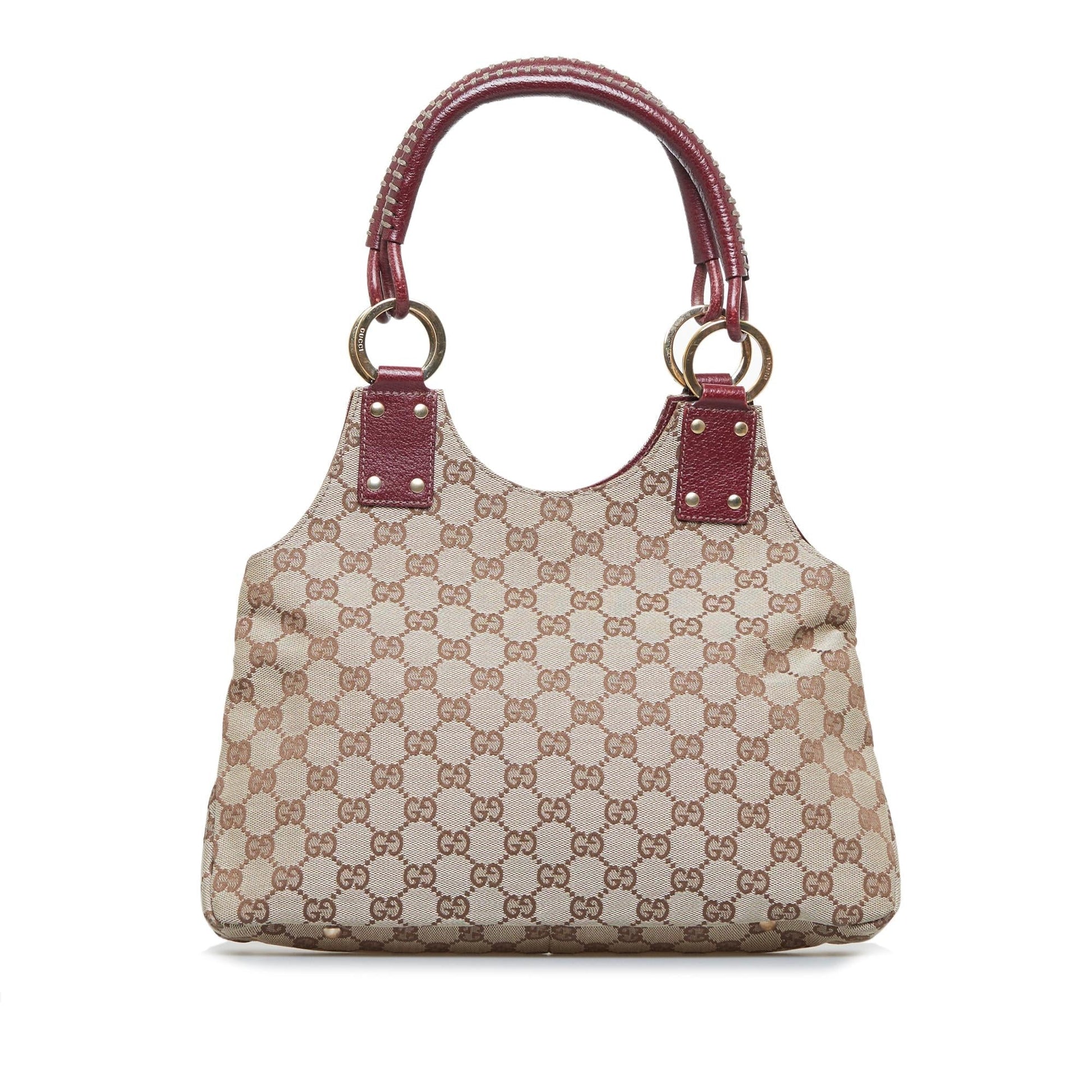 Gucci GG SHG-CI5et1 Canvas Brown Shoulder Bag