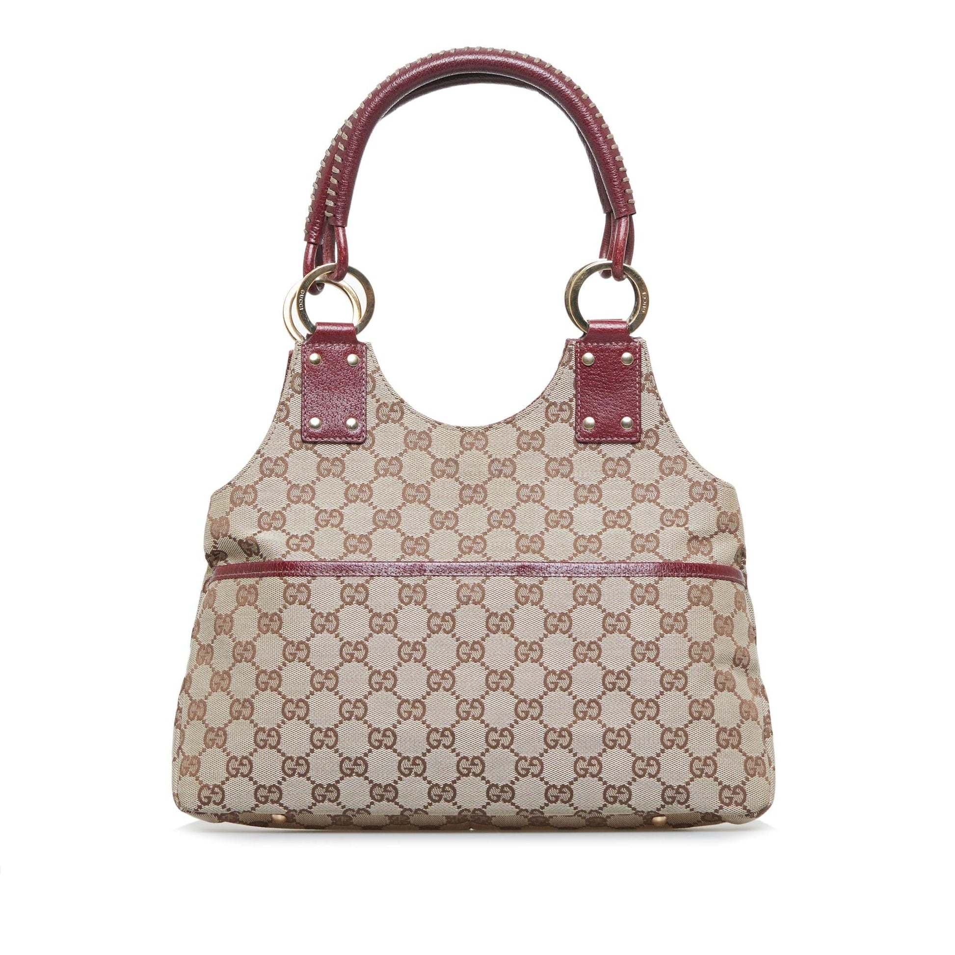 Gucci GG SHG-CI5et1 Canvas Brown Shoulder Bag