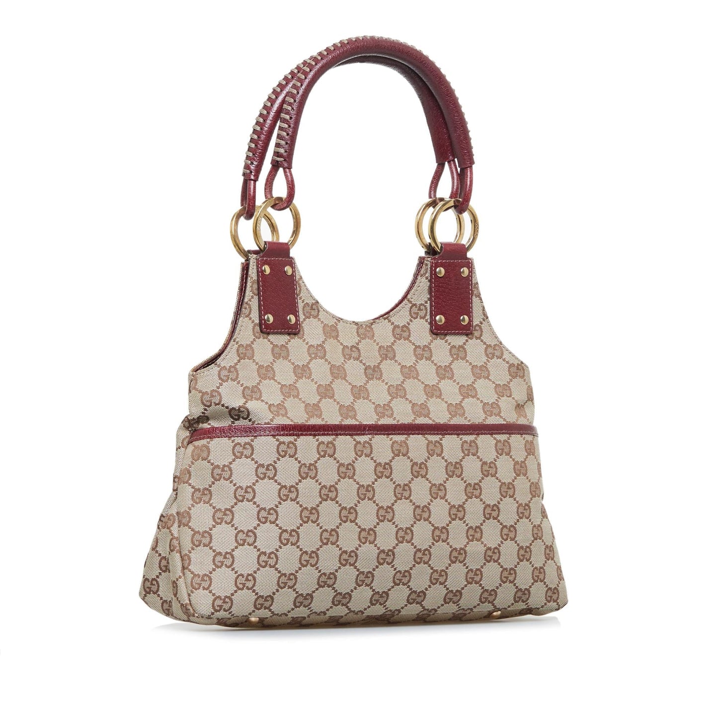 Gucci GG SHG-CI5et1 Canvas Brown Shoulder Bag