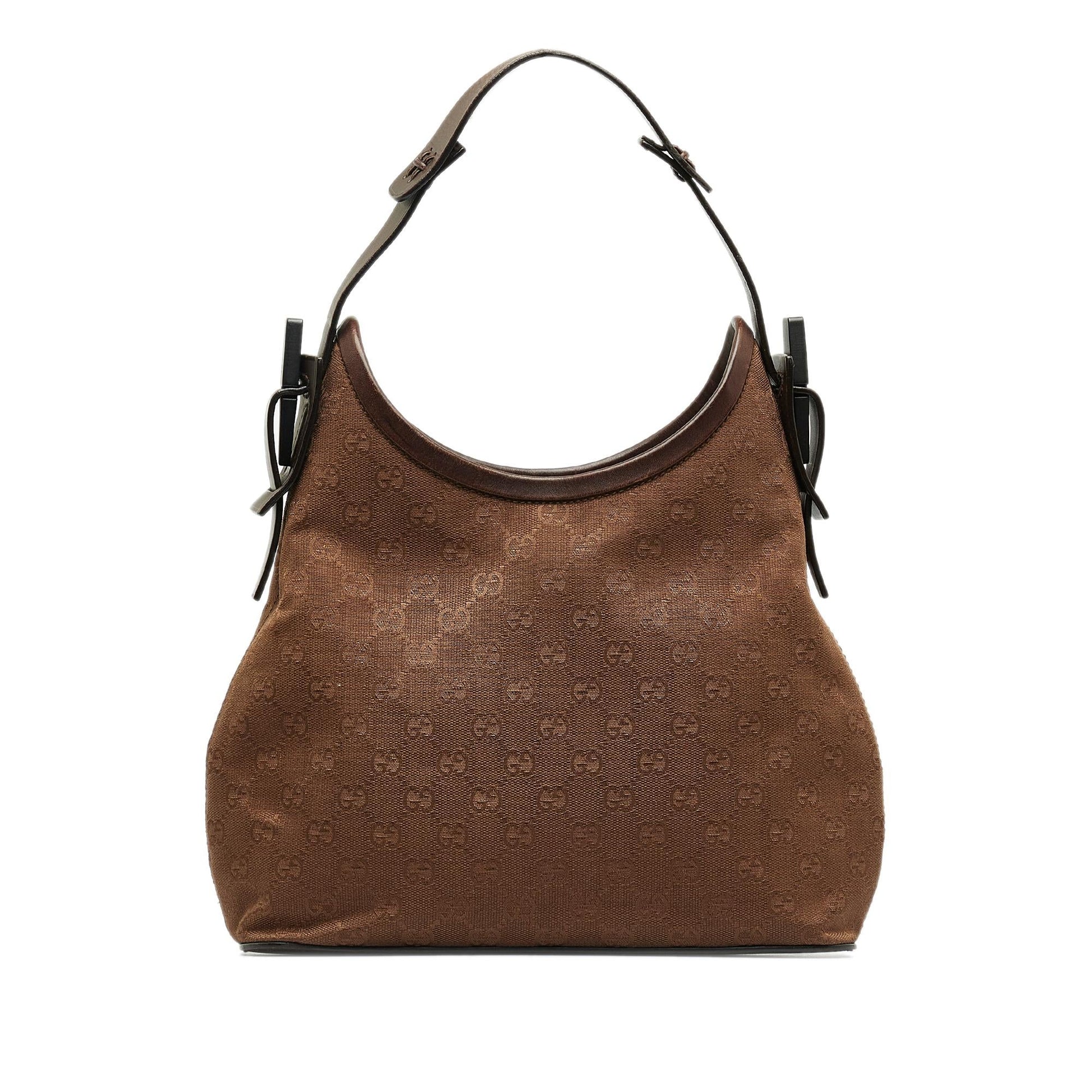 Gucci GG SHG-BI7pTR Canvas Brown Shoulder Bag