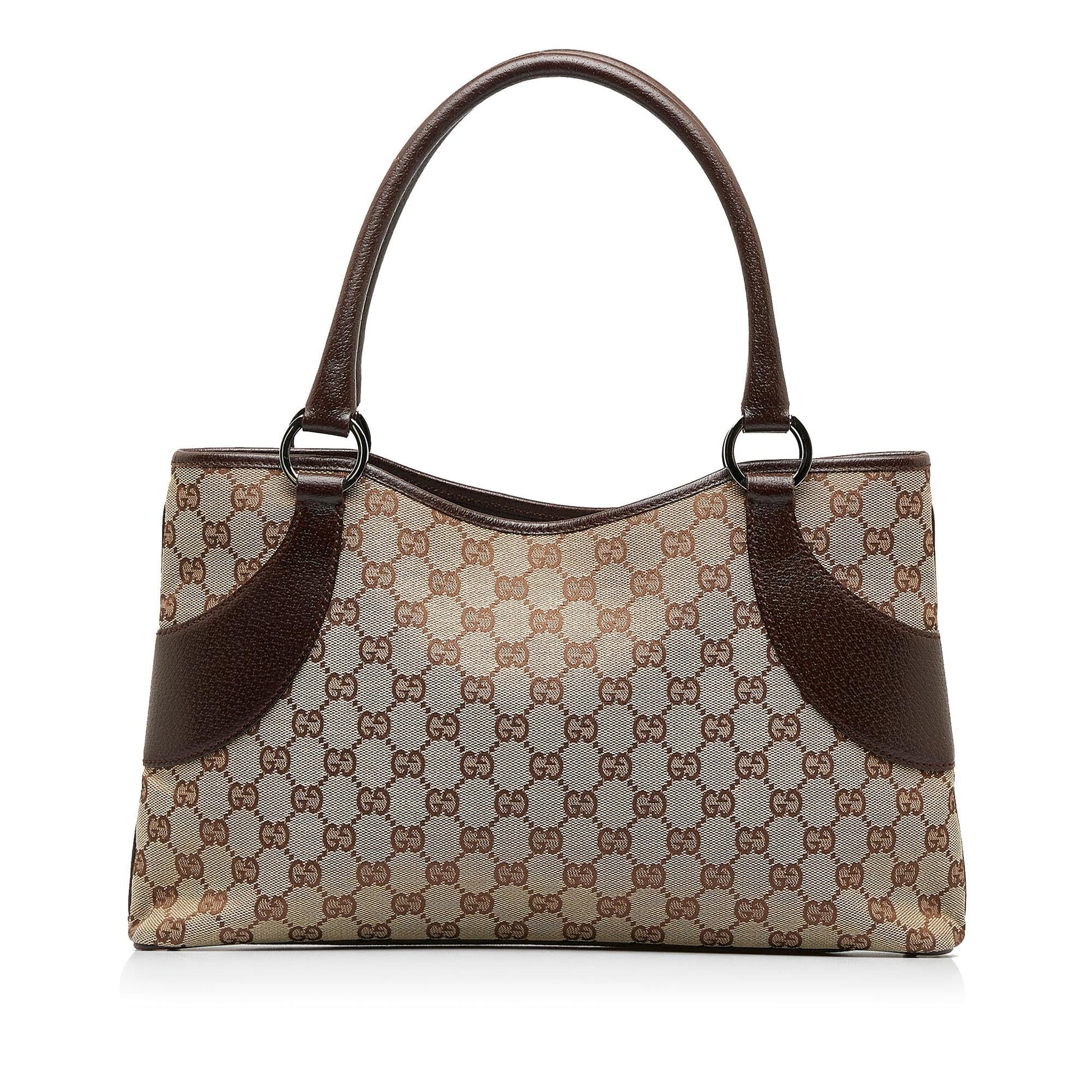 Gucci GG SHG-bz9OYw Canvas Brown Shoulder Bag