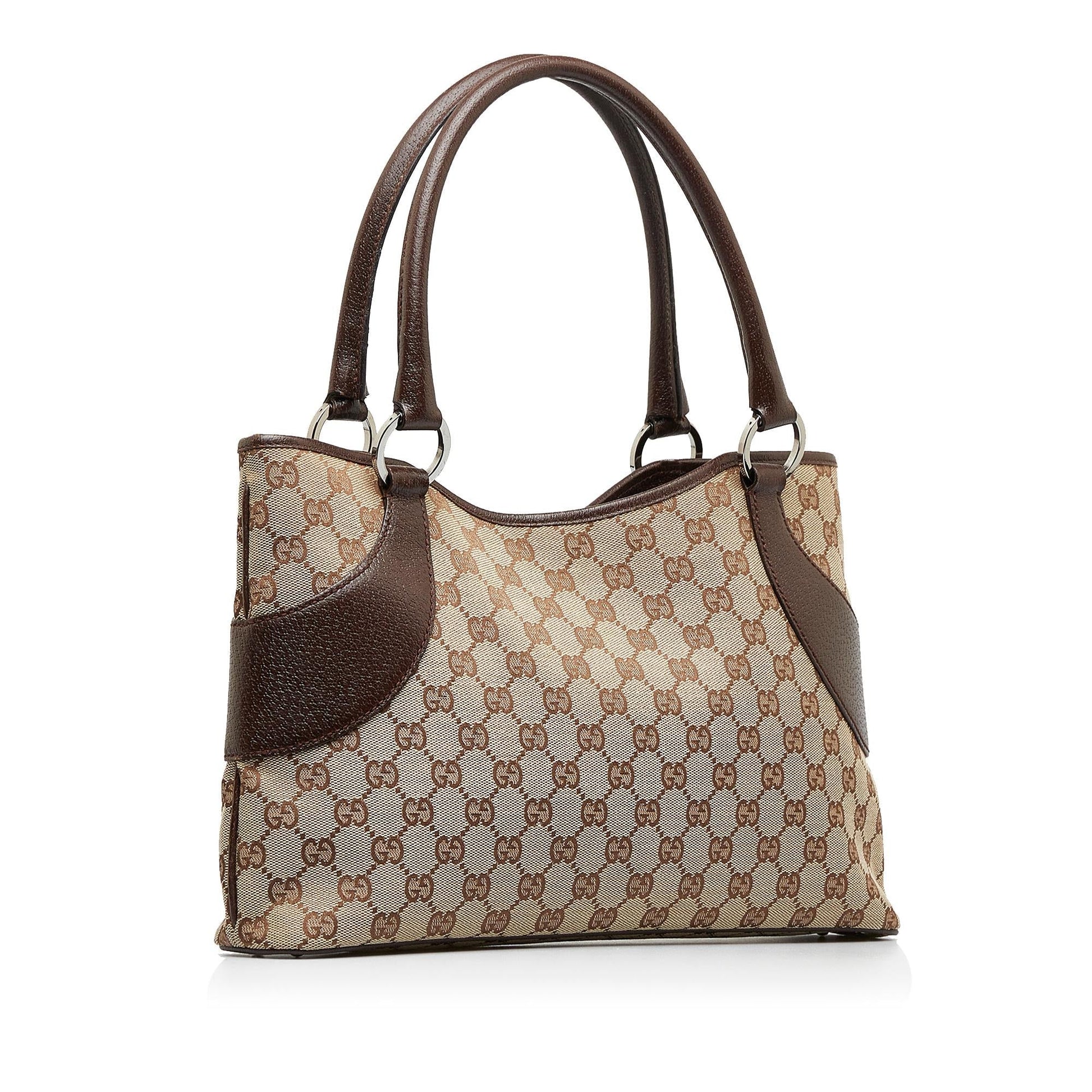 Gucci GG SHG-bz9OYw Canvas Brown Shoulder Bag