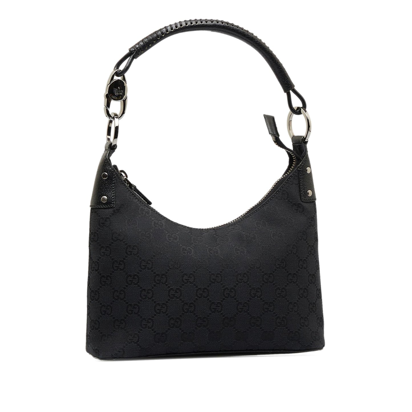 Gucci GG SHG-BE2f05 Canvas Calf Black Shoulder Bag