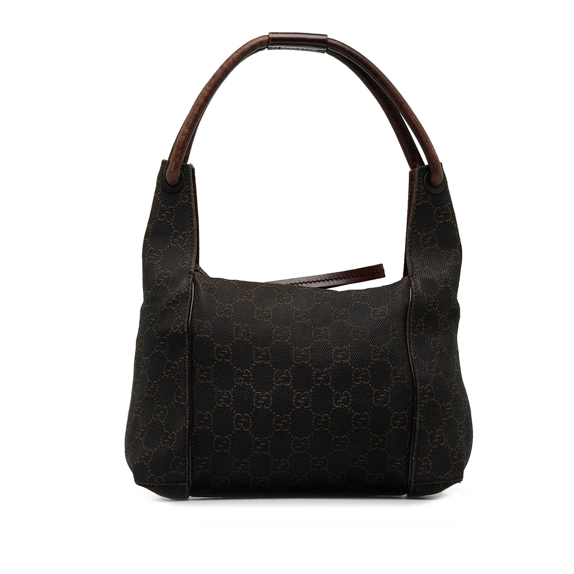 Gucci GG SHG-XKt1NY Canvas Brown Shoulder Bag