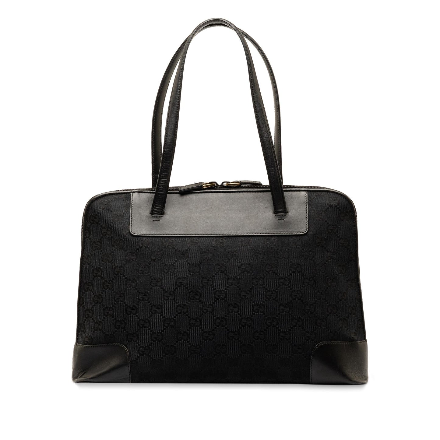 Gucci GG SHG-MXqSuX Canvas Calf Black Shoulder Bag