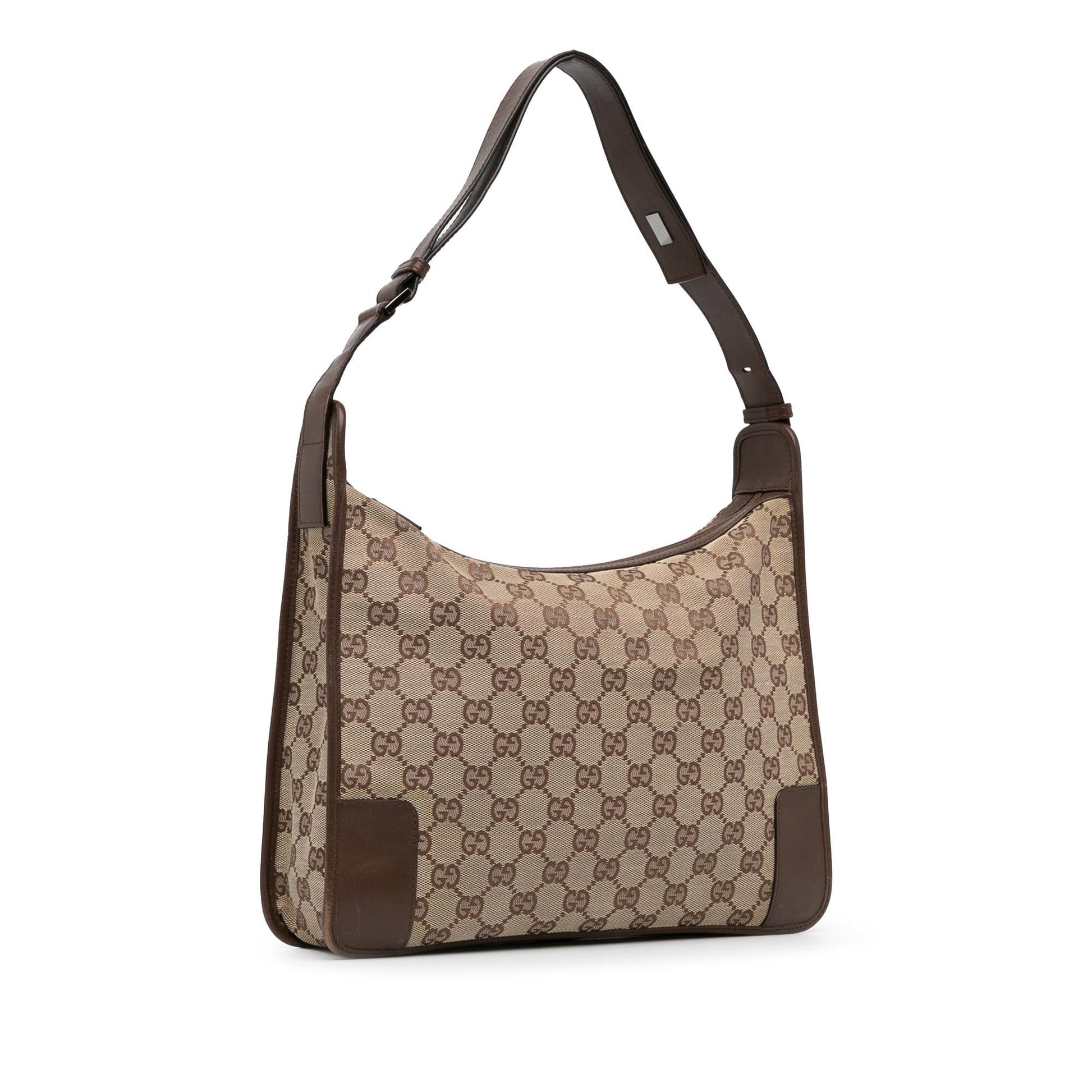 Gucci GG SHG-Fi4Dyj Canvas Calf Brown Shoulder Bag