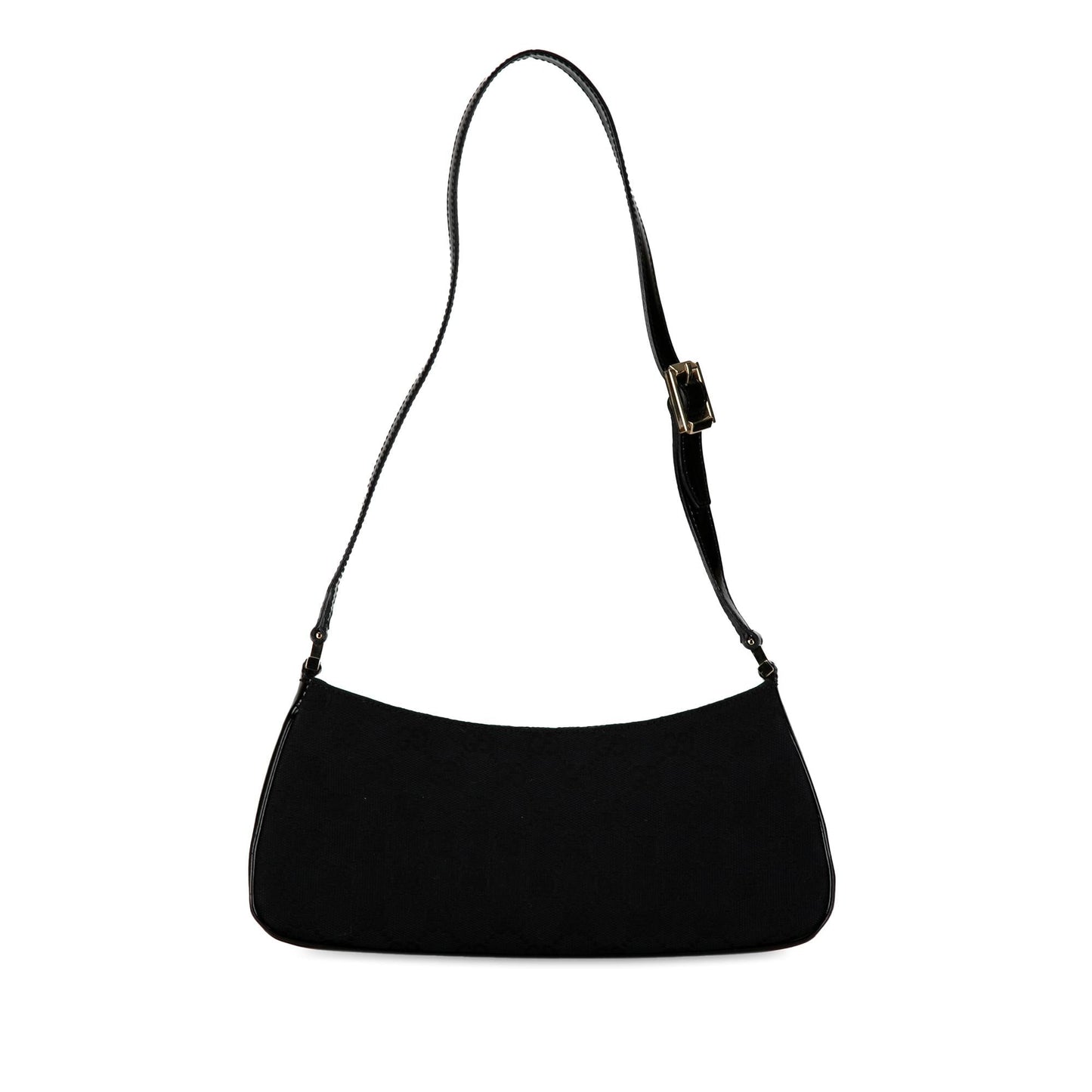 Gucci GG SHG-Smlm7r Canvas Calf Black Shoulder Bag