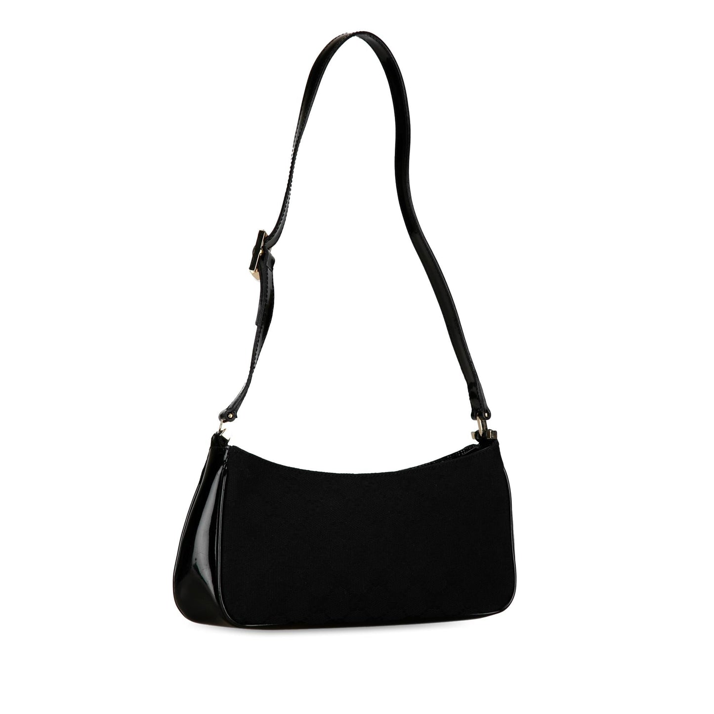 Gucci GG SHG-Smlm7r Canvas Calf Black Shoulder Bag