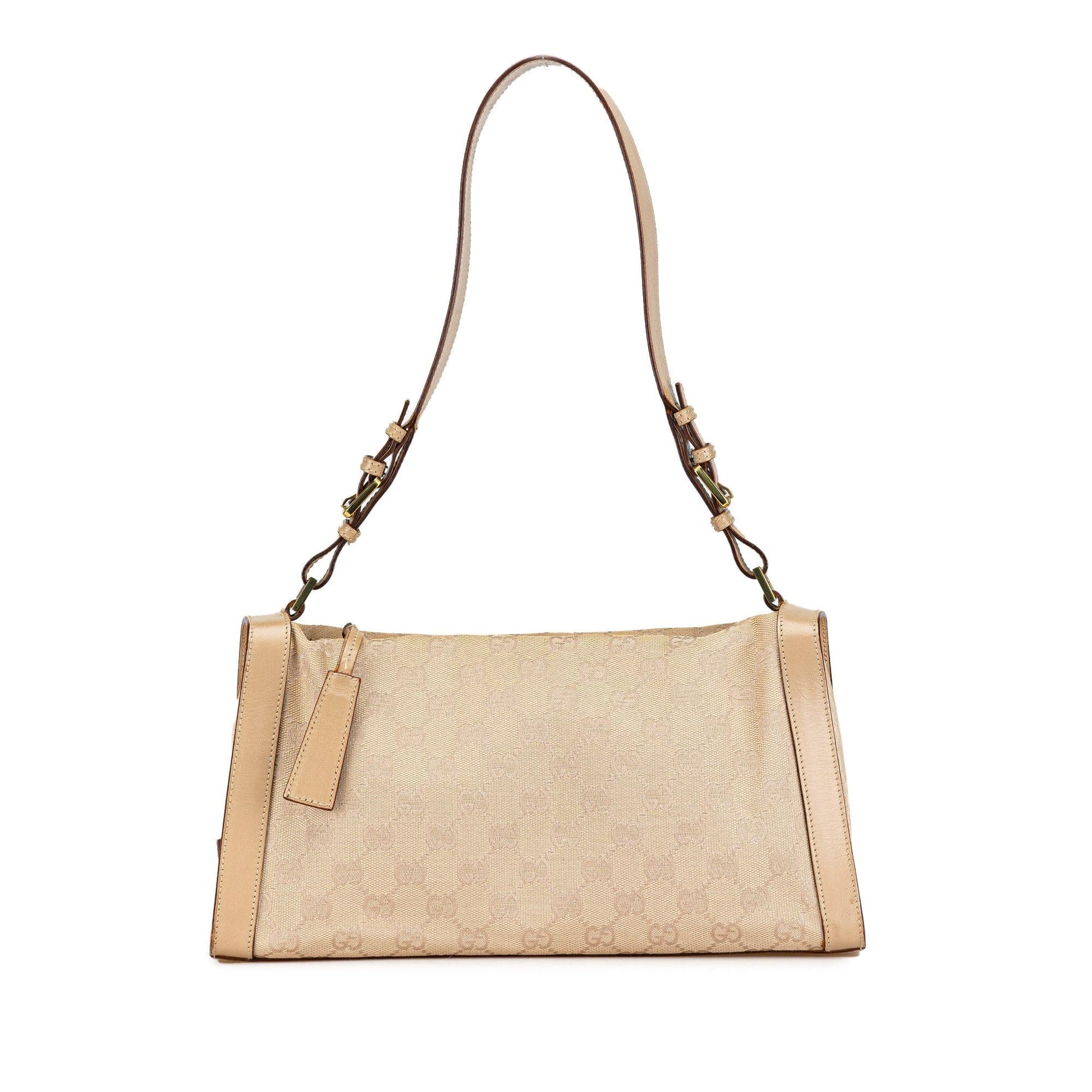 Gucci GG SHG-jxJZWk Canvas Brown Shoulder Bag