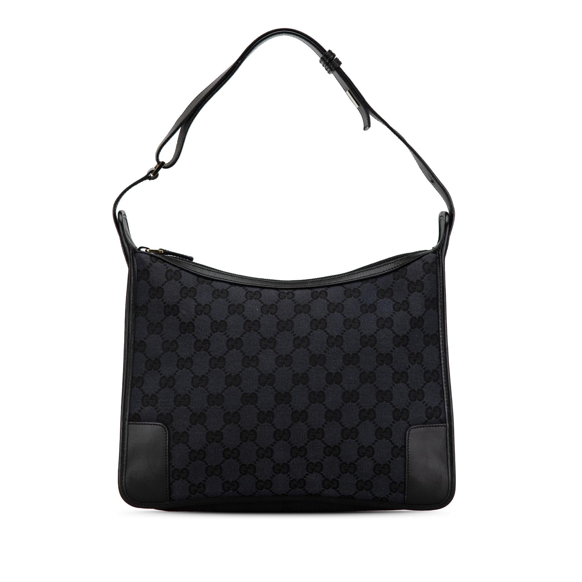 Gucci GG SHG-nNgF0V Canvas Black Shoulder Bag