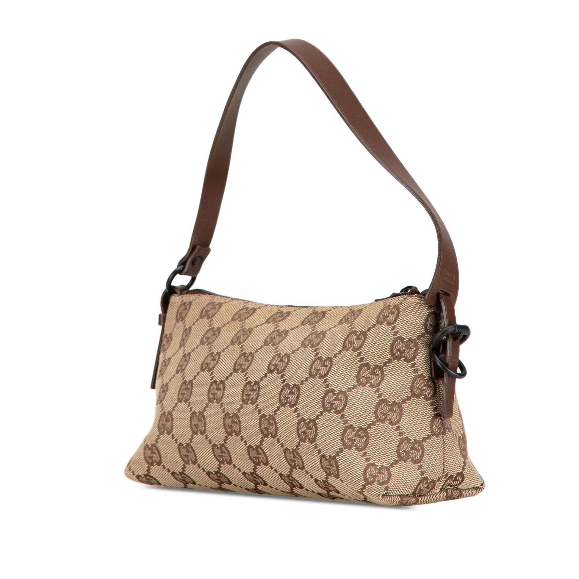 Gucci GG SHG-80vZw4 Canvas Brown Shoulder Bag