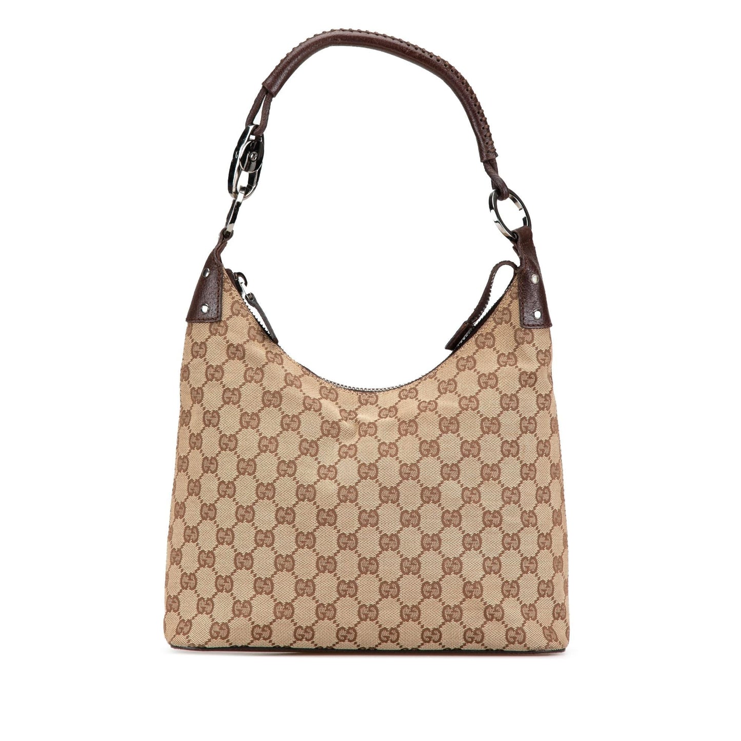 Gucci GG SHG-Hp7LeE Canvas Calf Brown Shoulder Bag