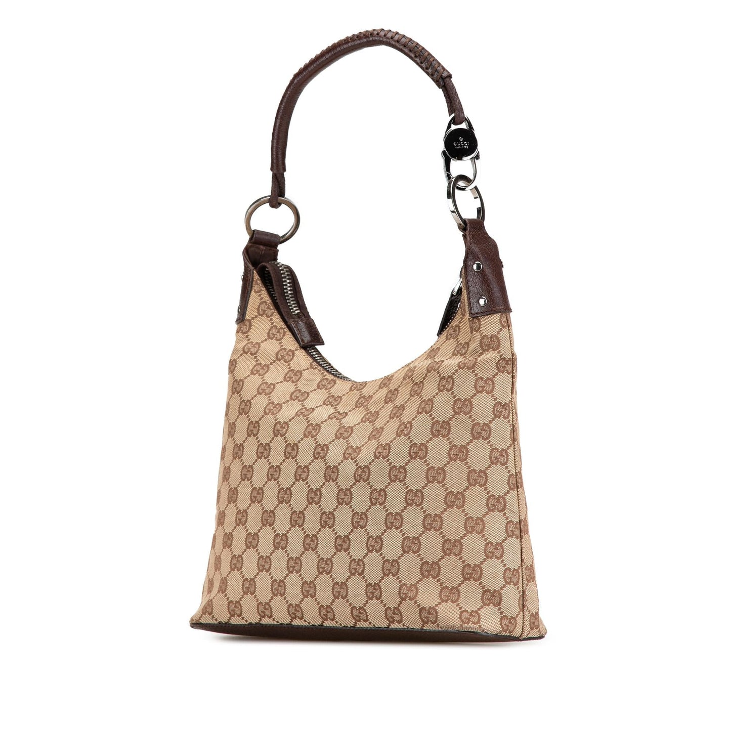 Gucci GG SHG-Hp7LeE Canvas Calf Brown Shoulder Bag