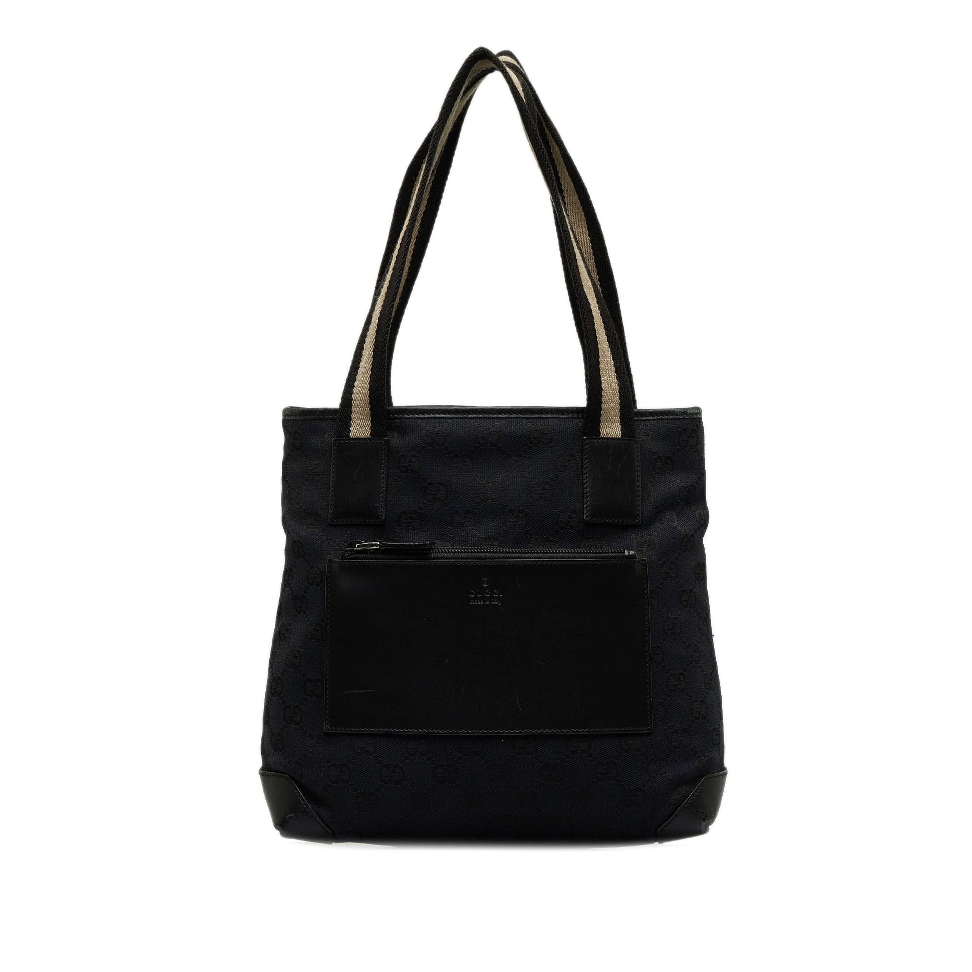 Gucci GG Canvas Black Shoulder Bag
