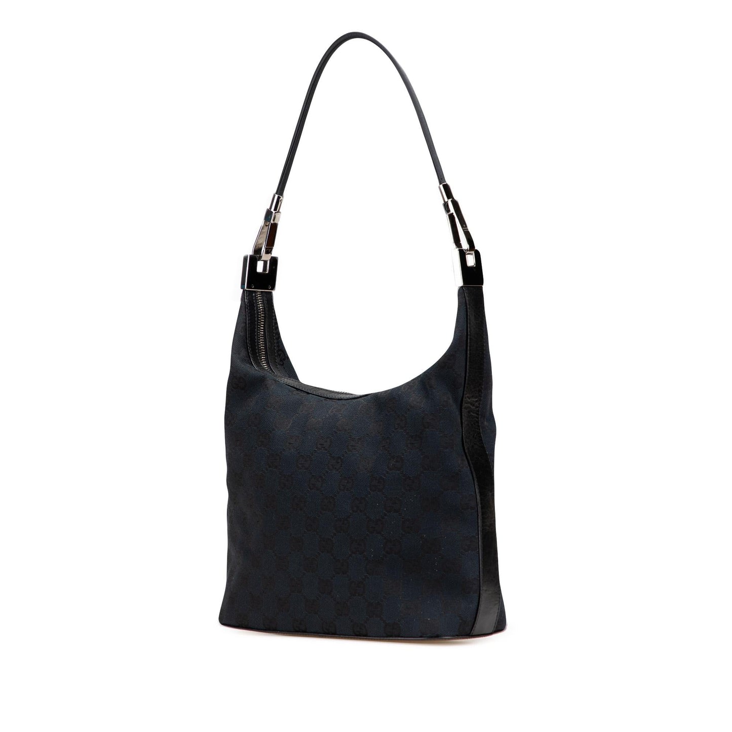 Gucci GG Canvas Calf Blue Shoulder Bag