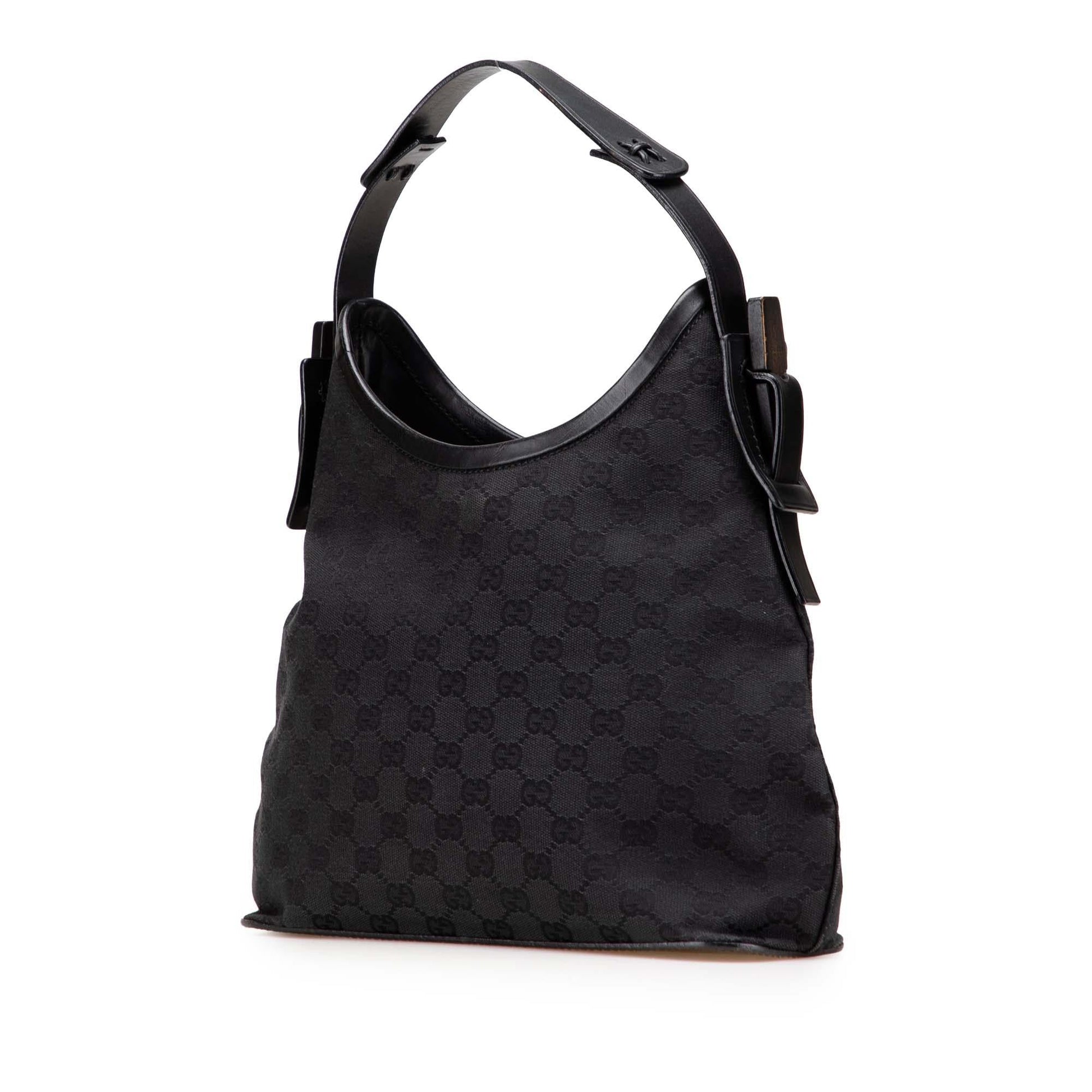 Gucci GG Canvas Calf Black Shoulder Bag Bag 14
