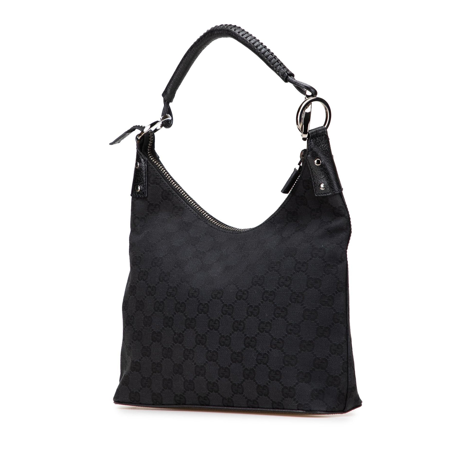 Gucci GG Canvas Calf Black Shoulder Bag Bag 18