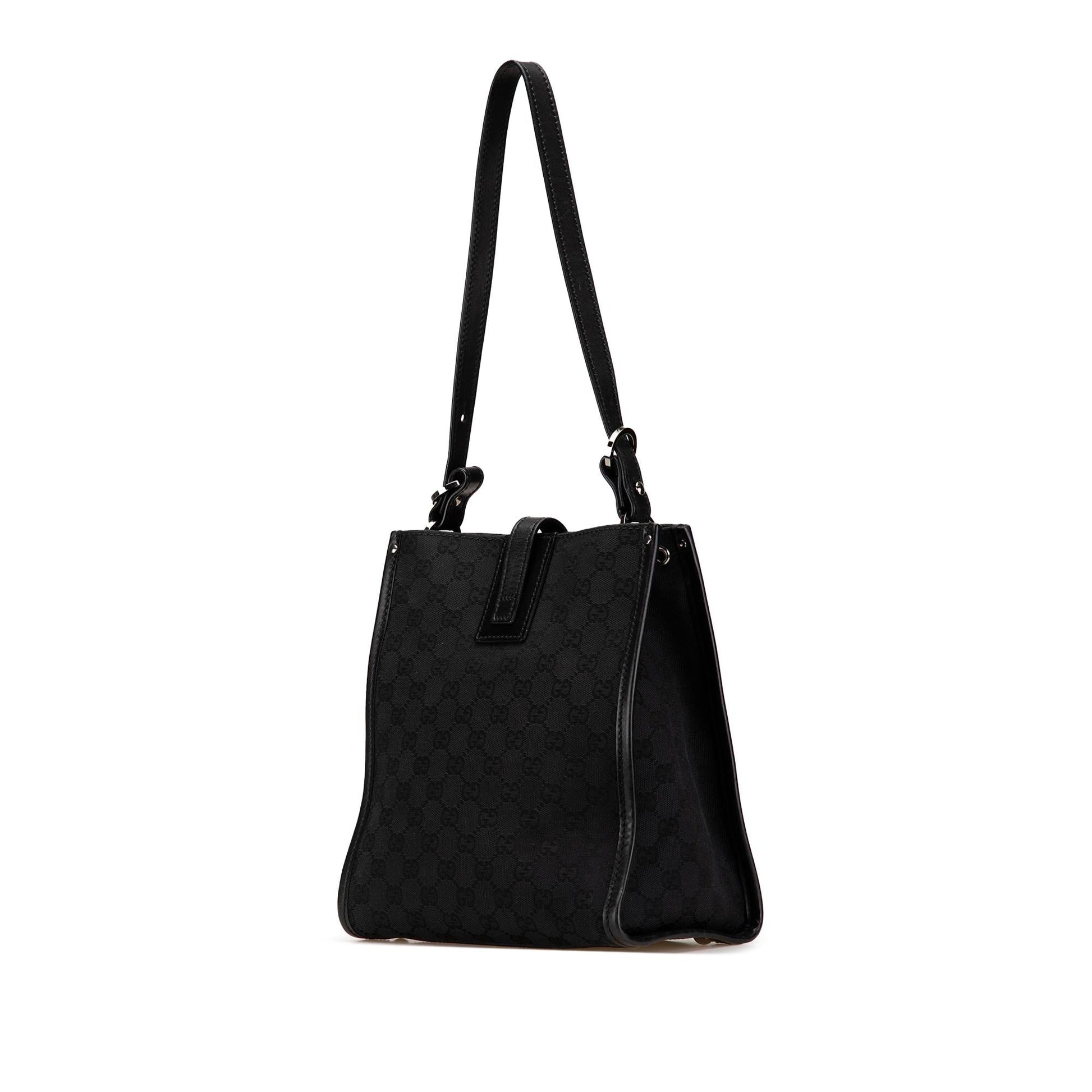 Gucci GG Canvas Black Shoulder Bag Bag 20