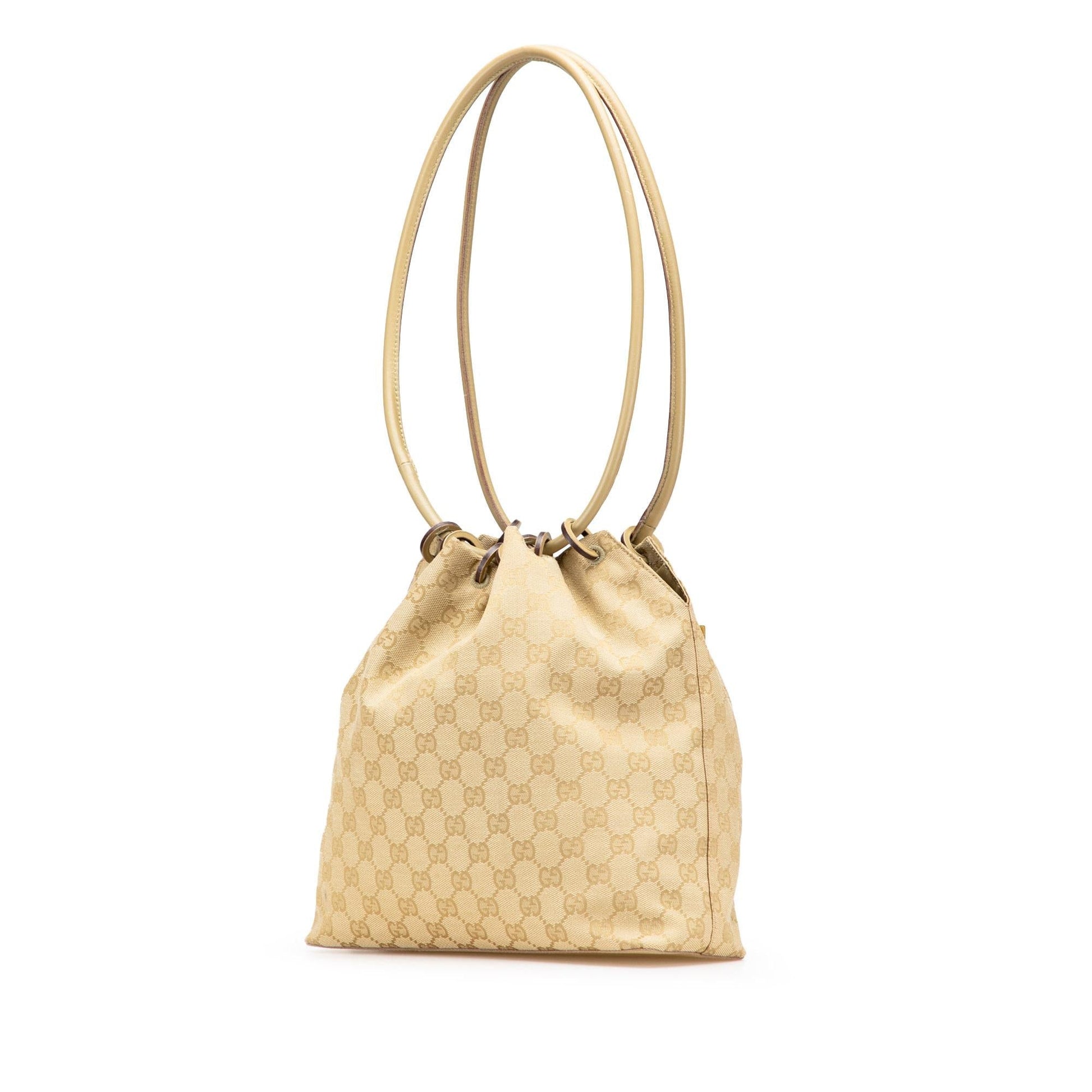 Gucci GG Canvas Calf Brown Shoulder Bag Bag 25