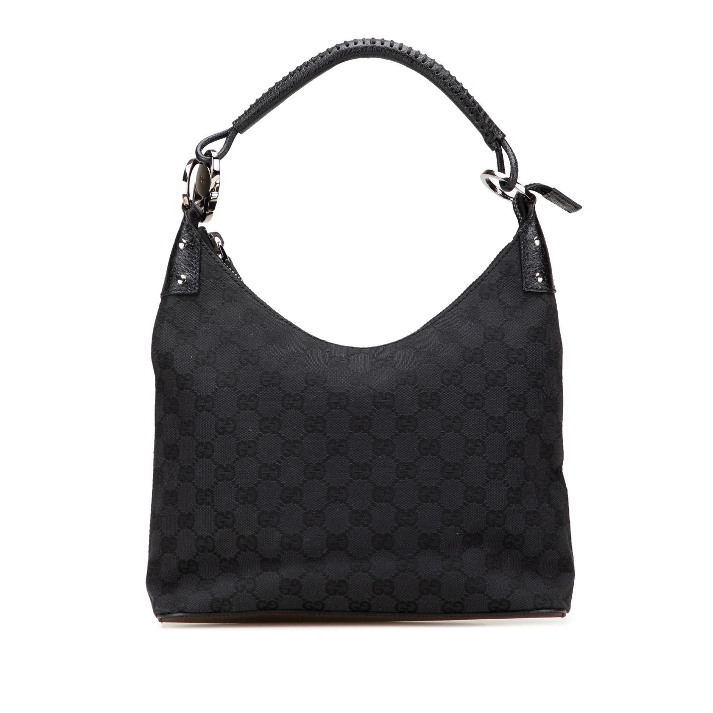 Gucci GG Canvas Calf Black Shoulder Bag Bag 27