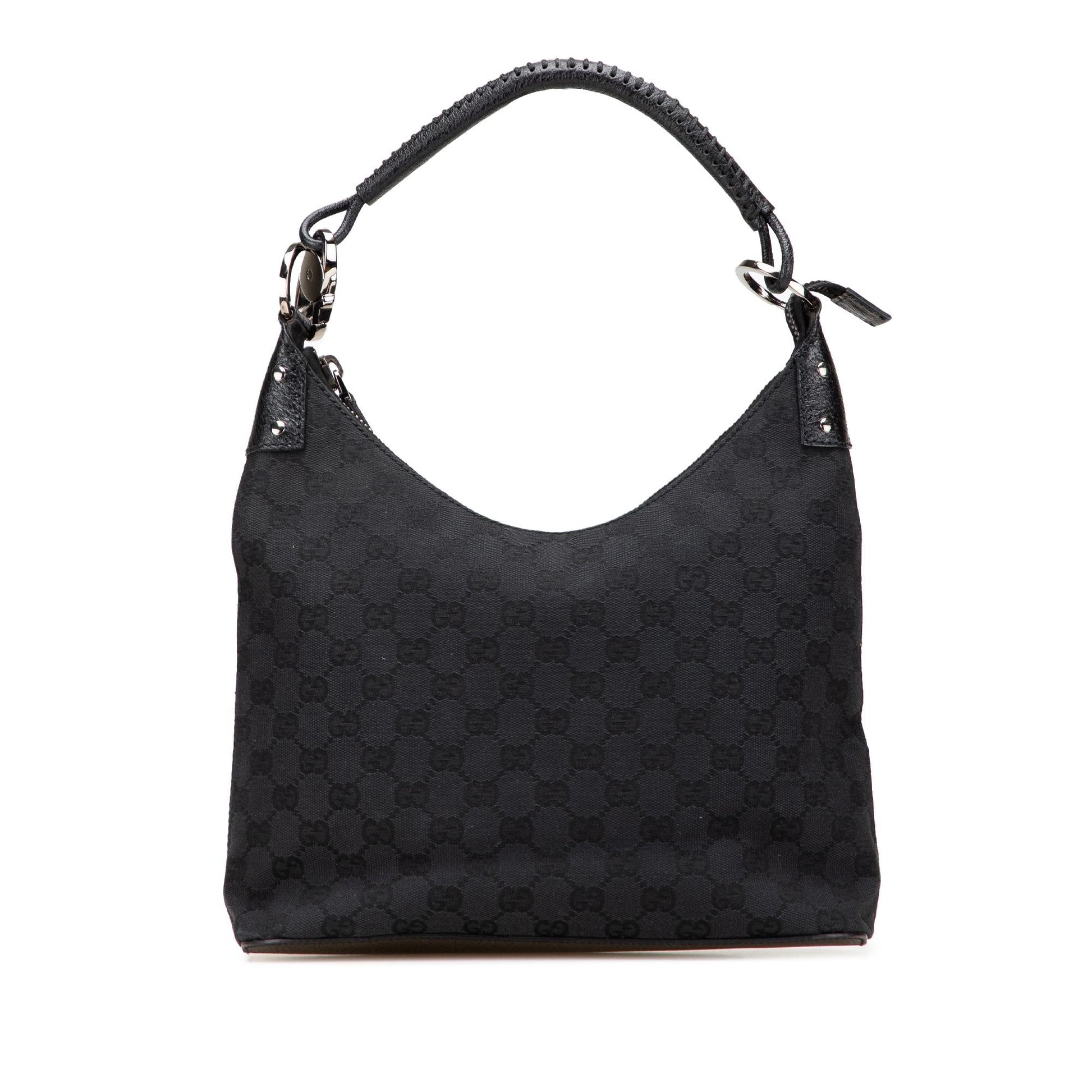 Gucci GG Canvas Calf Black Shoulder Bag Bag 27
