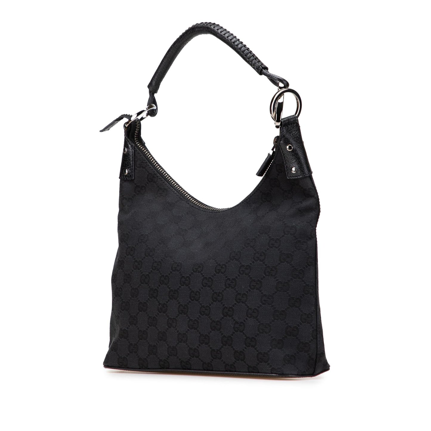 Gucci GG Canvas Calf Black Shoulder Bag Bag 27